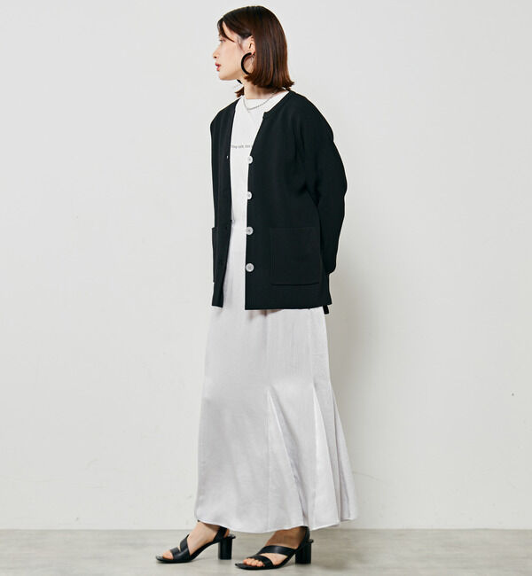 Soffitto「サイドスリットオーバーサイズニットカーディガン」|カーディガン|