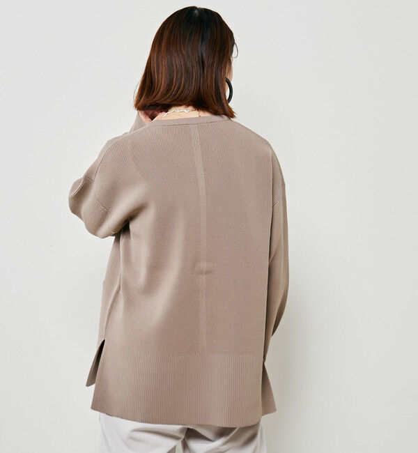 Soffitto「サイドスリットオーバーサイズニットカーディガン」|カーディガン|