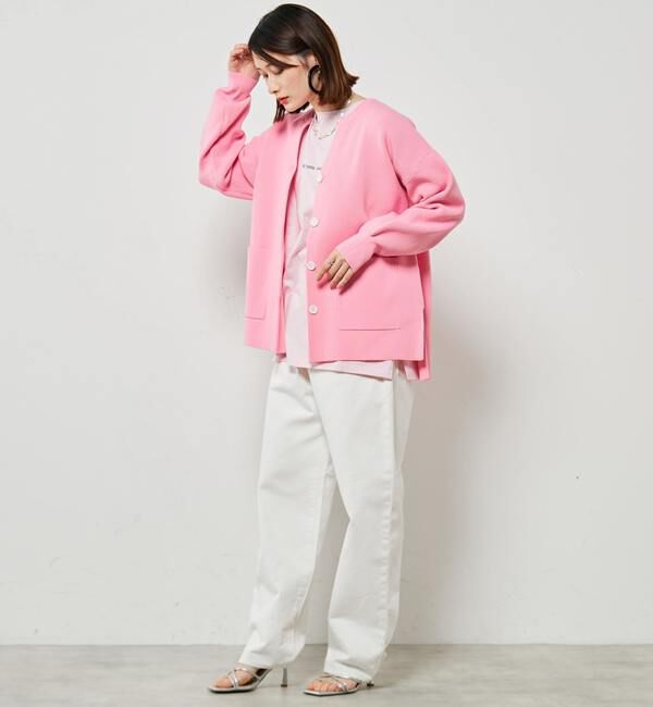 Soffitto「サイドスリットオーバーサイズニットカーディガン」|カーディガン|