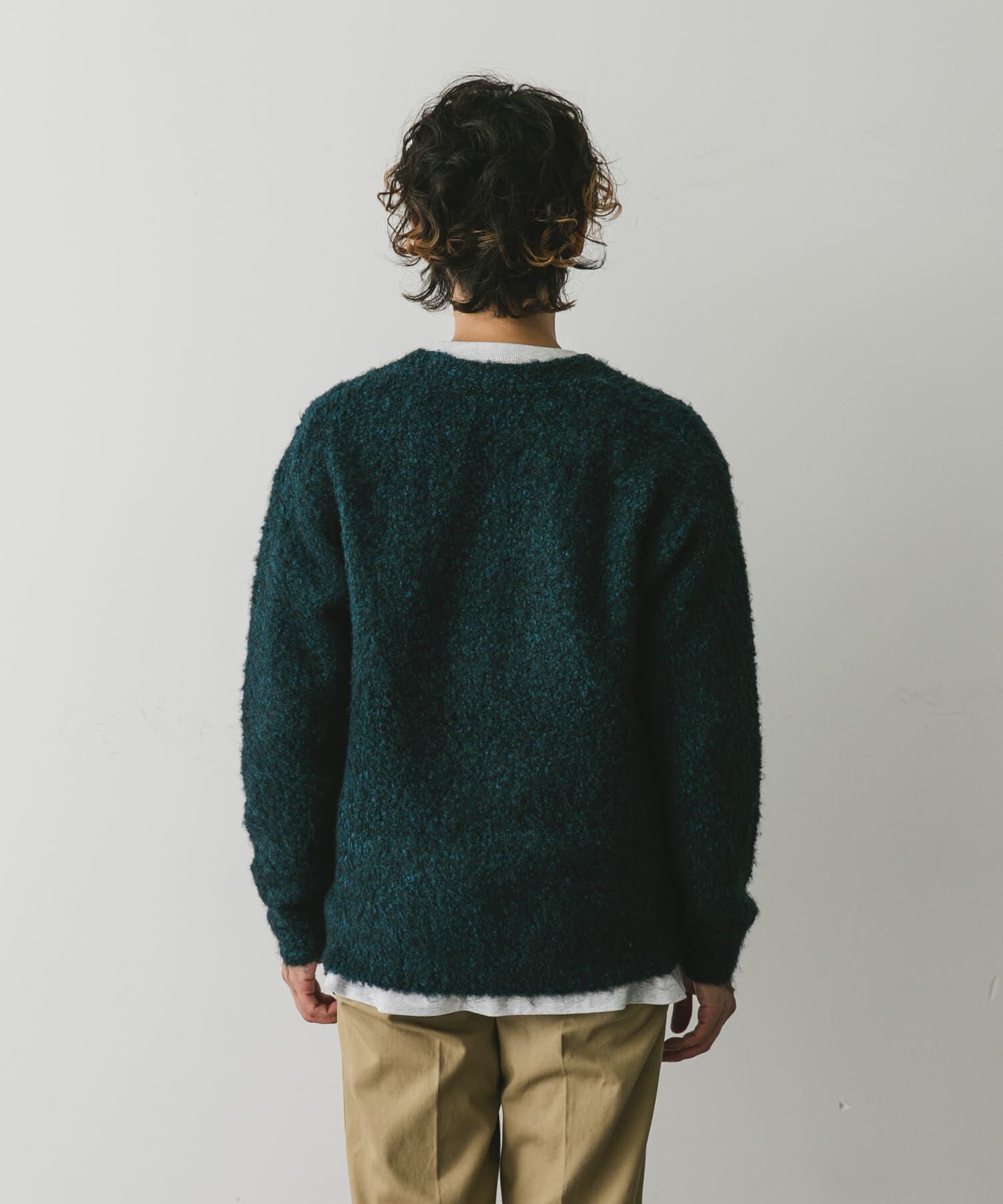 URBAN RESEARCH DOORS「MIXカラー ヘアリーニットカーディガン」|カーディガン|