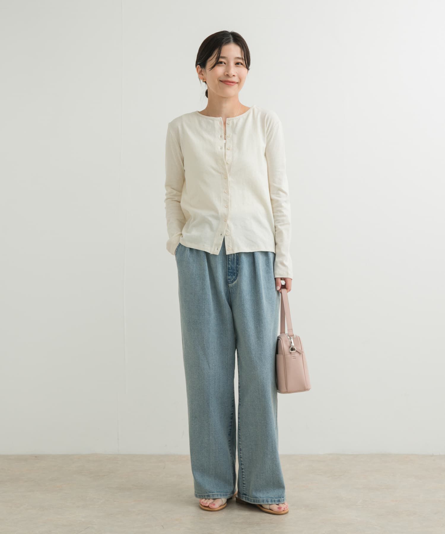 URBAN RESEARCH DOORS「コットンリネンカットカーディガン」|カーディガン|