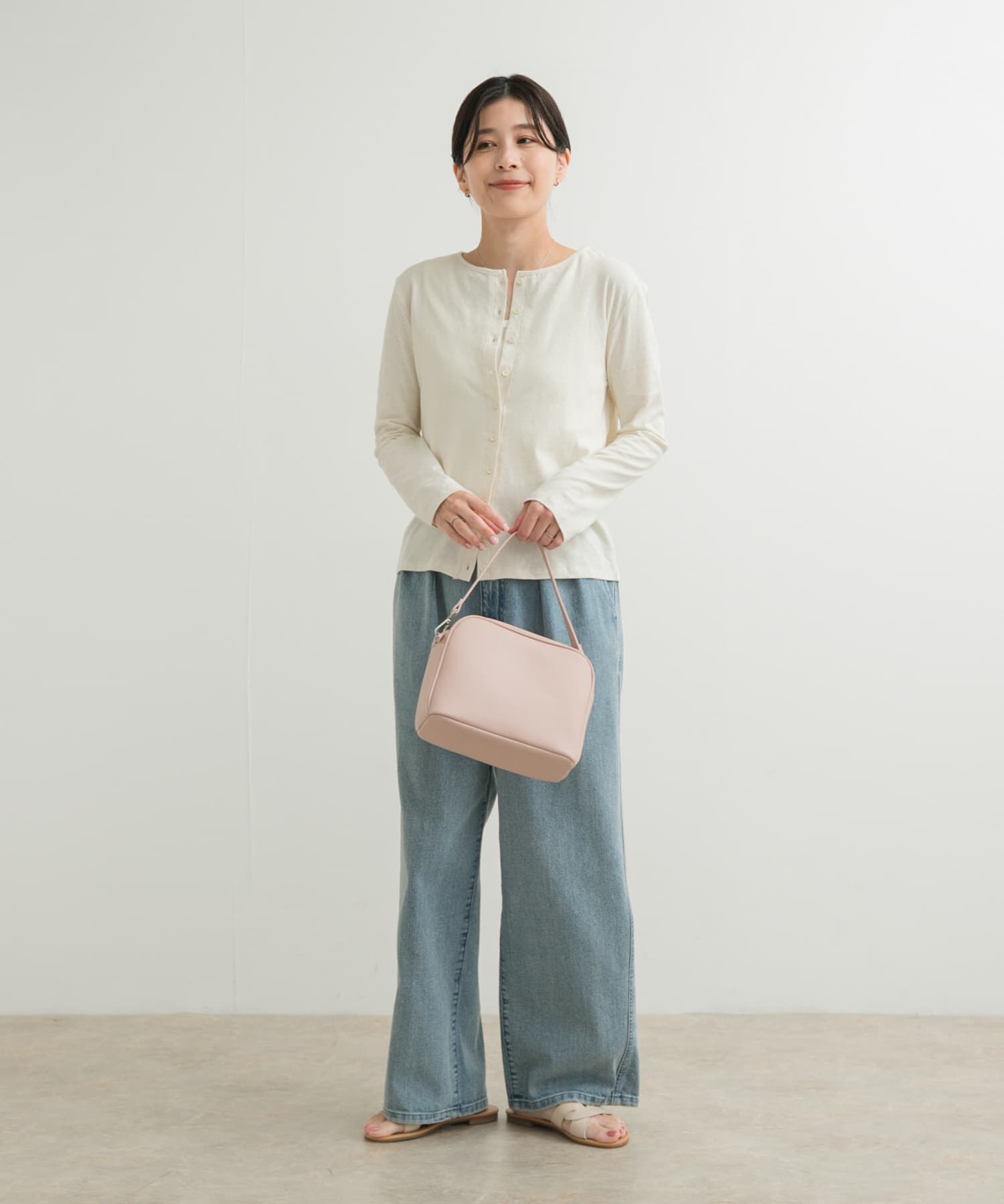 URBAN RESEARCH DOORS「コットンリネンカットカーディガン」|カーディガン|