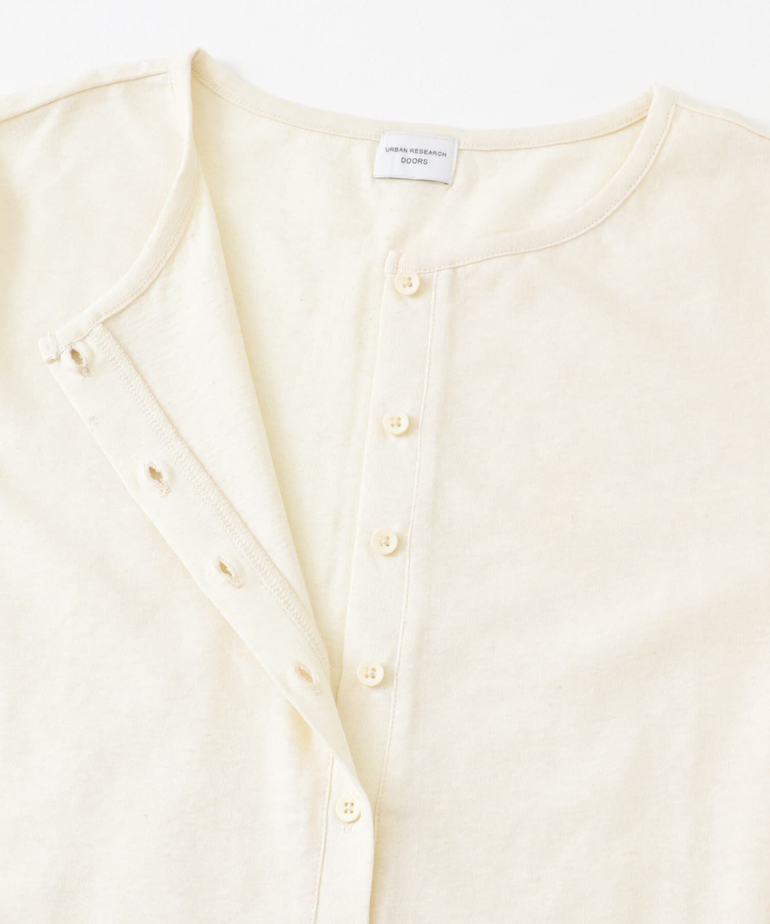 URBAN RESEARCH DOORS「コットンリネンカットカーディガン」|カーディガン|