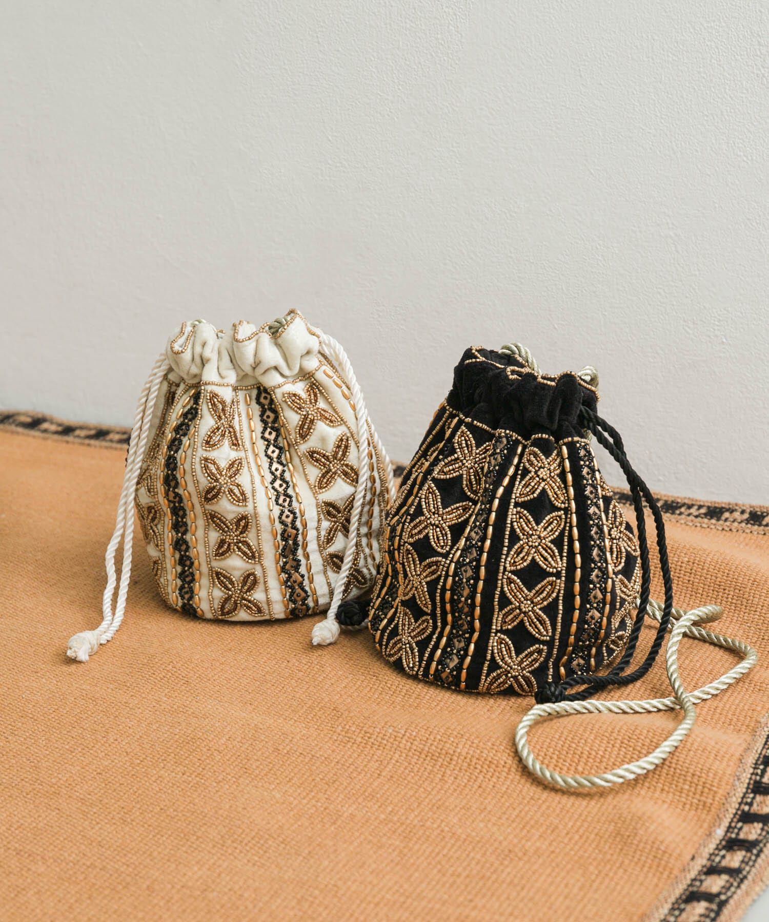 URBAN RESEARCH DOORS「インドビーズ巾着バッグ」|ショルダー・メッセンジャー|