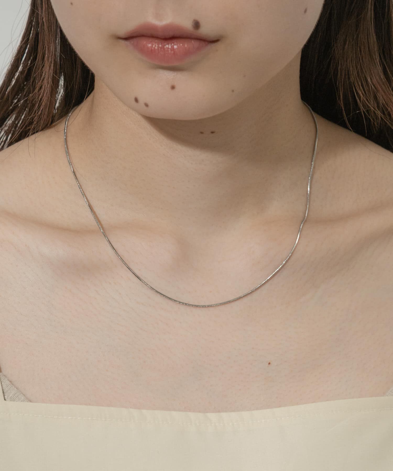 SMELLY「シンプルスネークチェーンネックレス」|ネックレス|