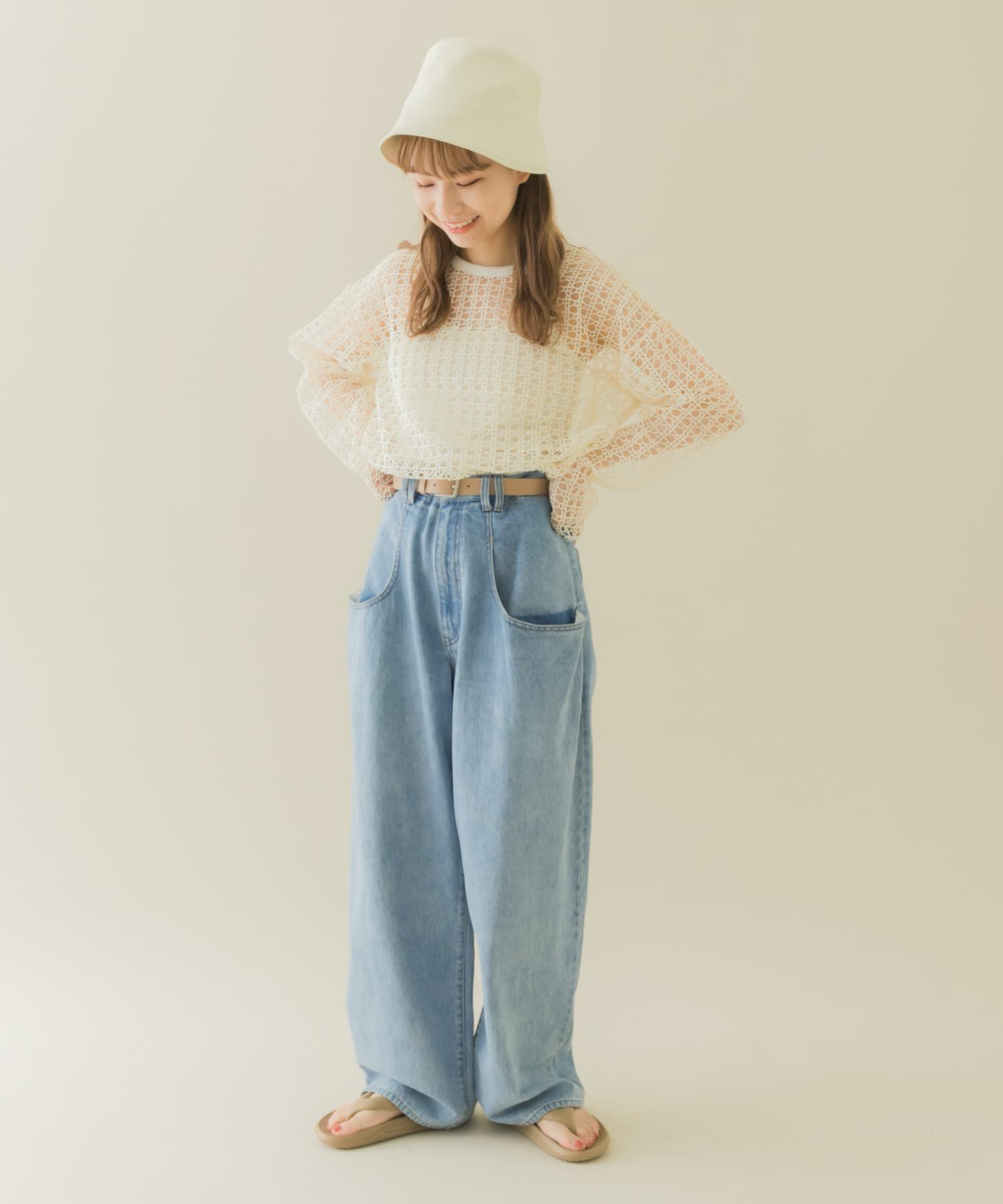 SMELLY「フロントラインフェイクレザーハット」|ハット|