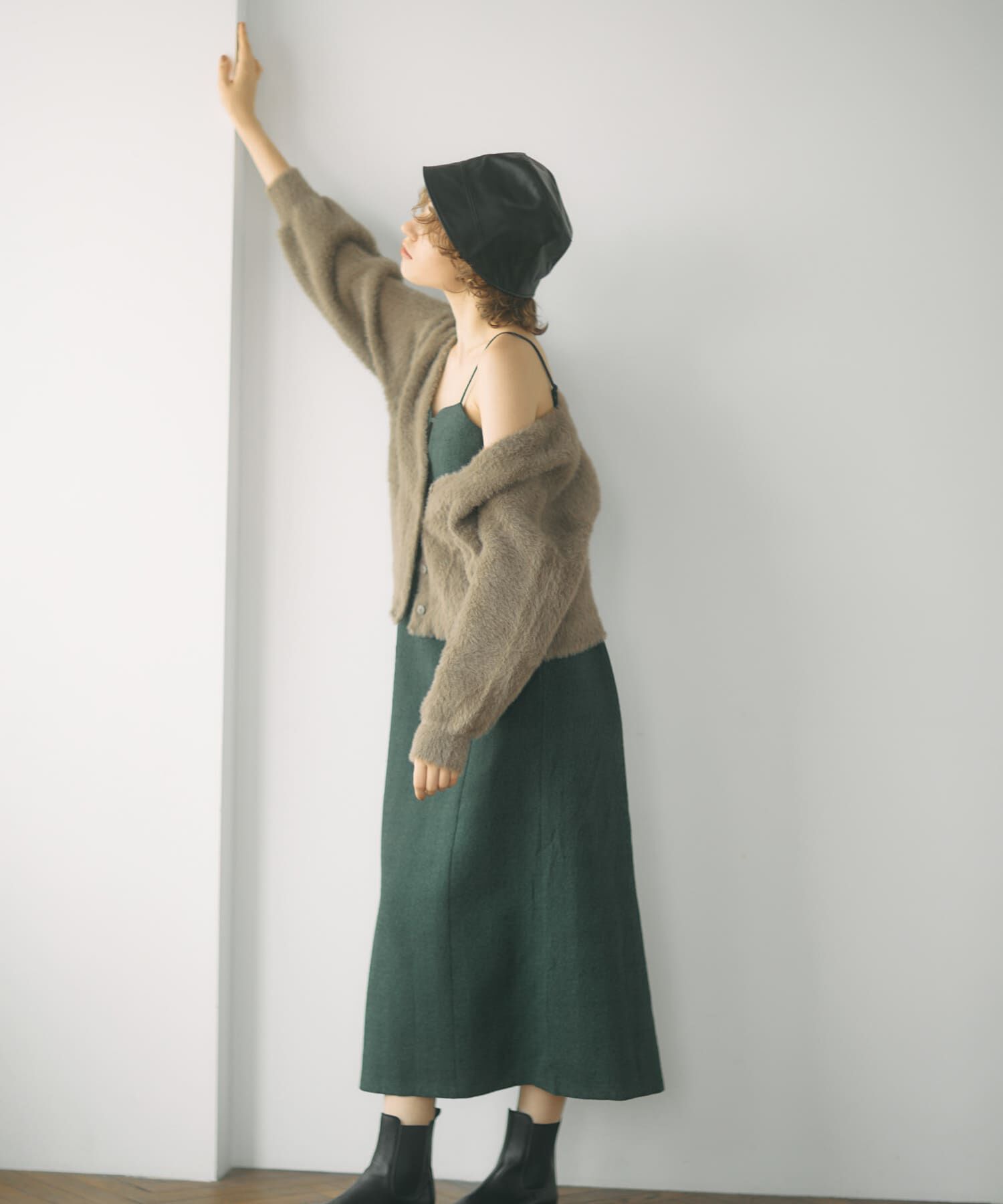 SMELLY「フロントラインフェイクレザーハット」|ハット|