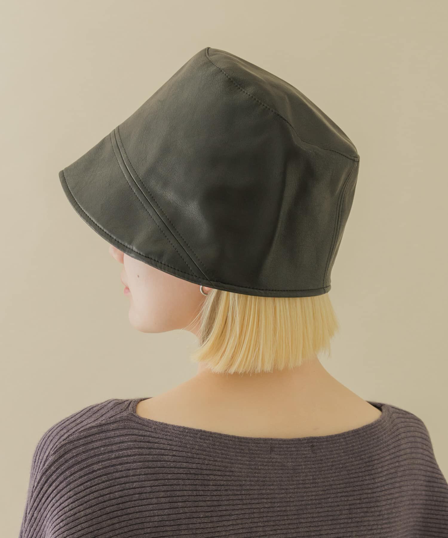 SMELLY「フロントラインフェイクレザーハット」|ハット|