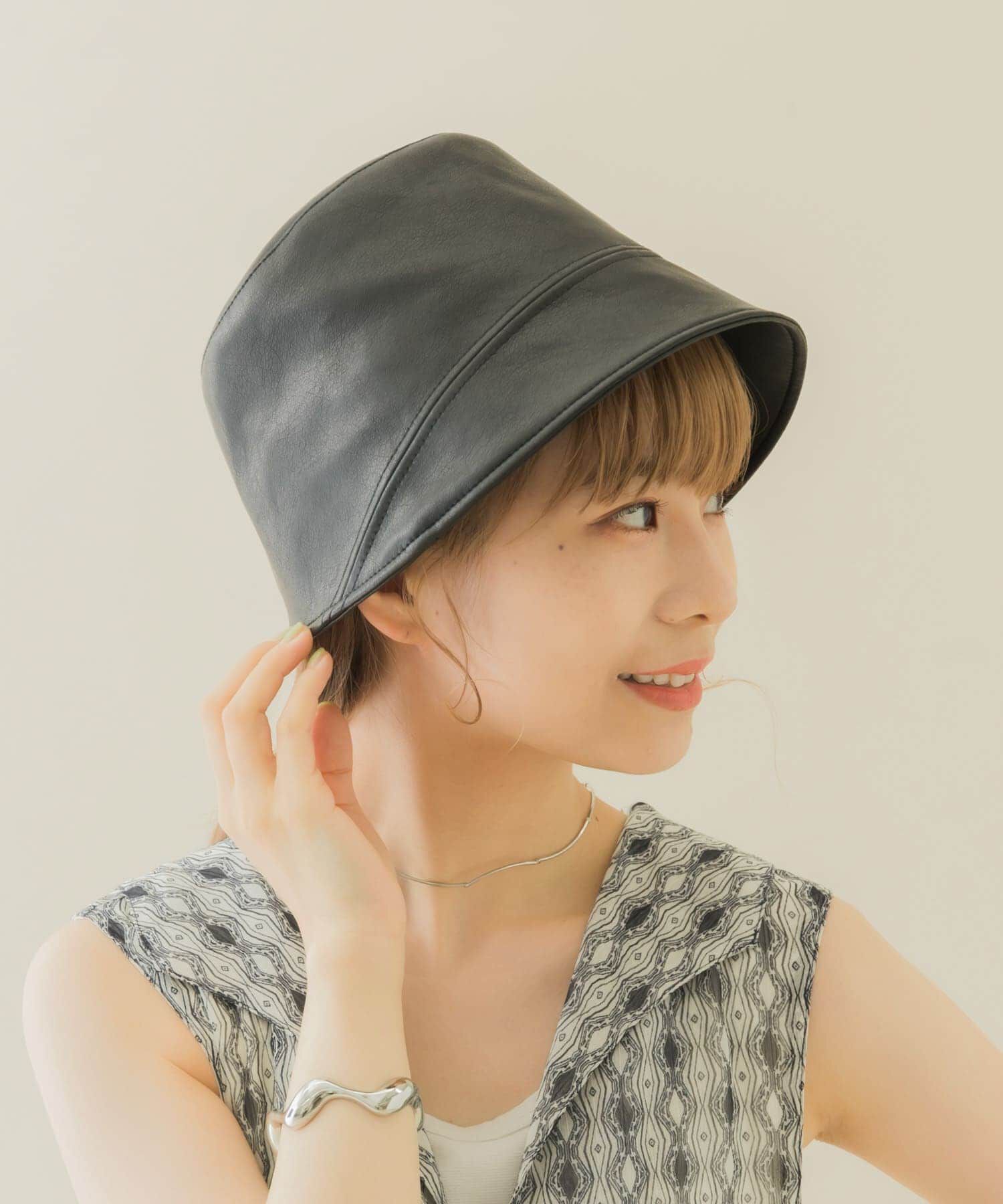 SMELLY「フロントラインフェイクレザーハット」|ハット|