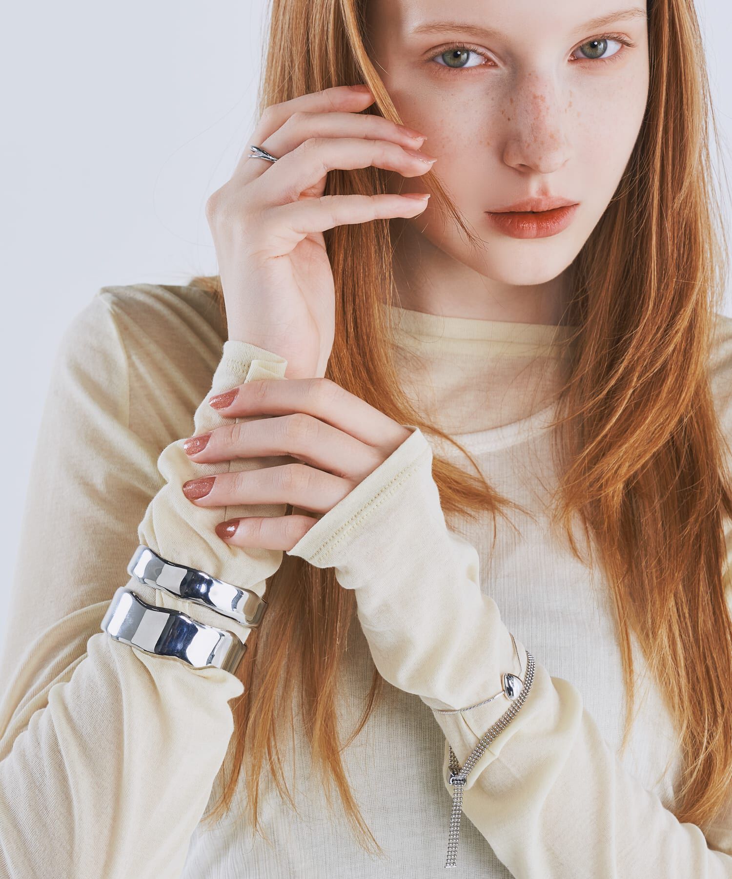 SMELLY「ボリュームメタルバングル」|ブレスレット・バングル|