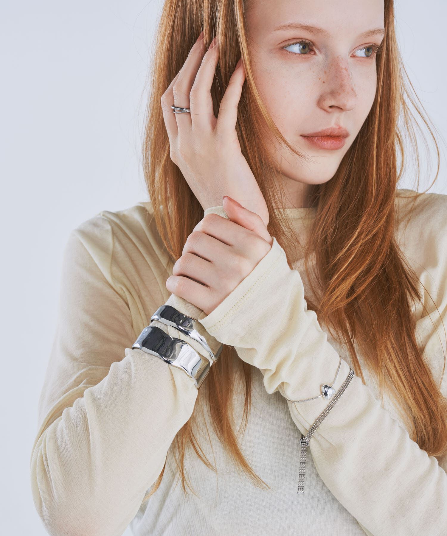 SMELLY「ボリュームメタルバングル」|ブレスレット・バングル|