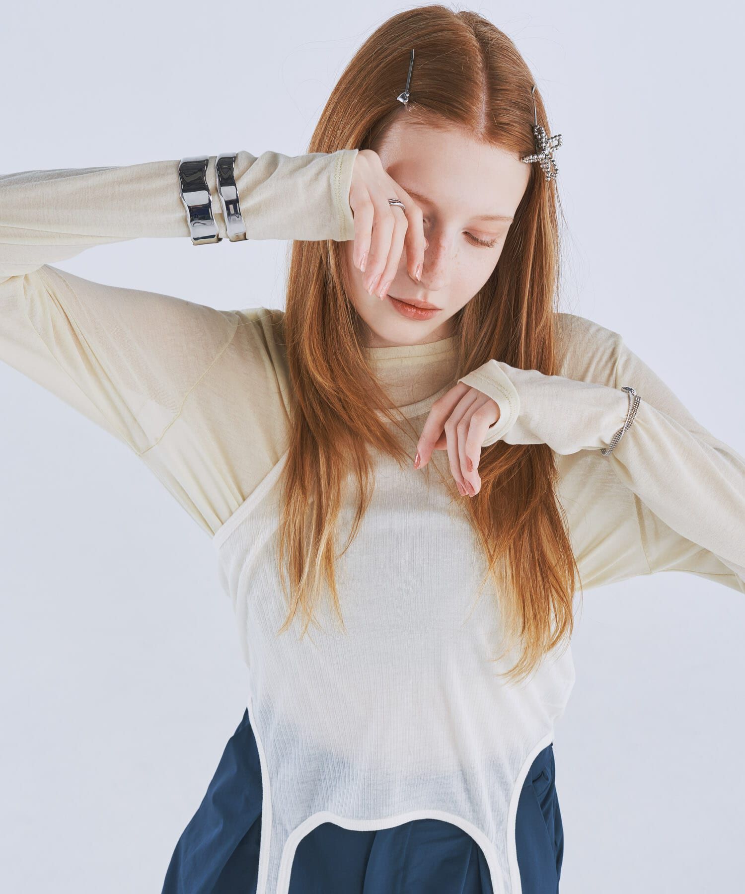 SMELLY「ボリュームメタルバングル」|ブレスレット・バングル|