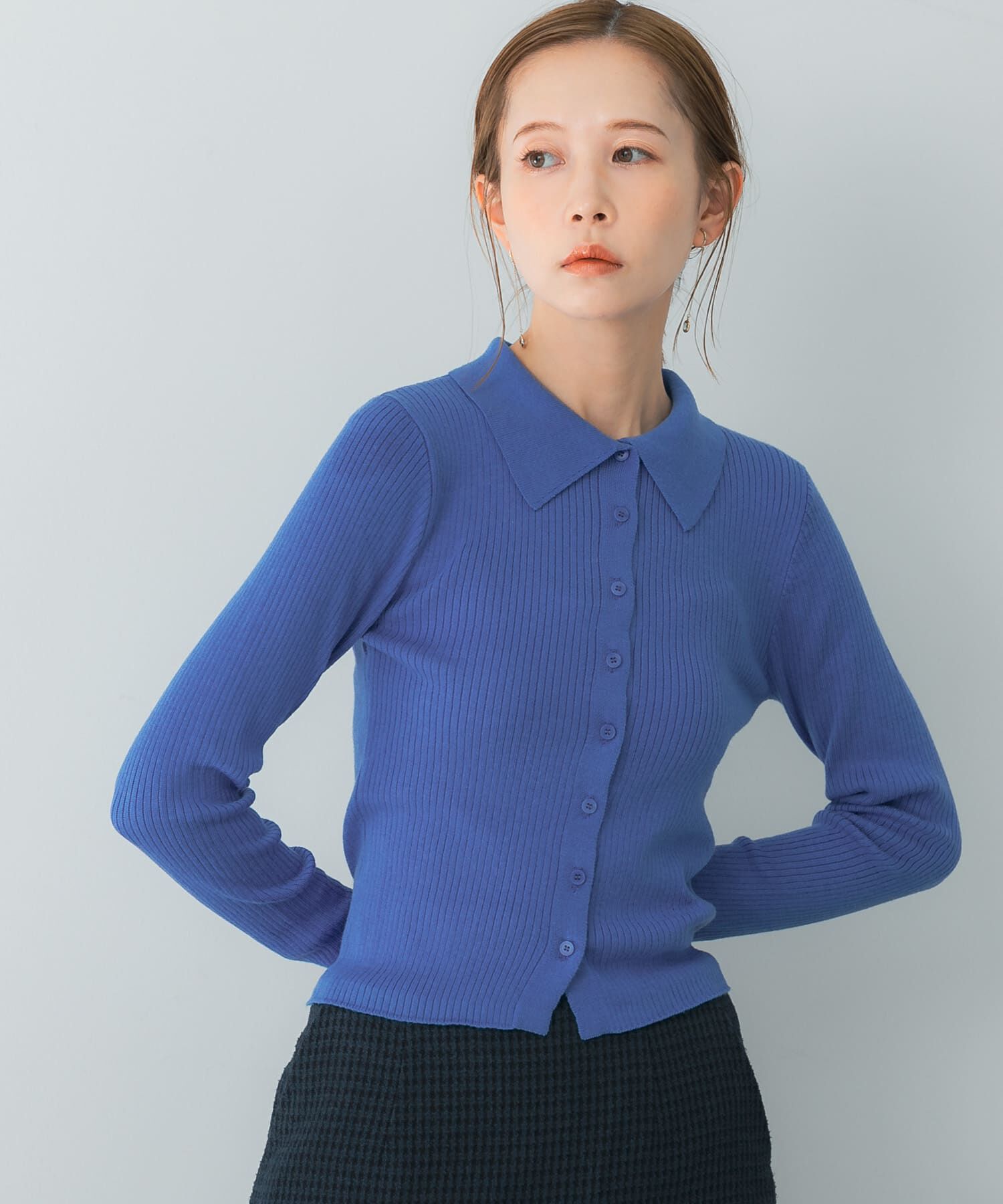 URBAN RESEARCH ROSSO「ROLLA&rsquo;S　CAROLINE KNIT LONG-SLEEVE TOP」|ニット・セーター|ロイヤルブルー