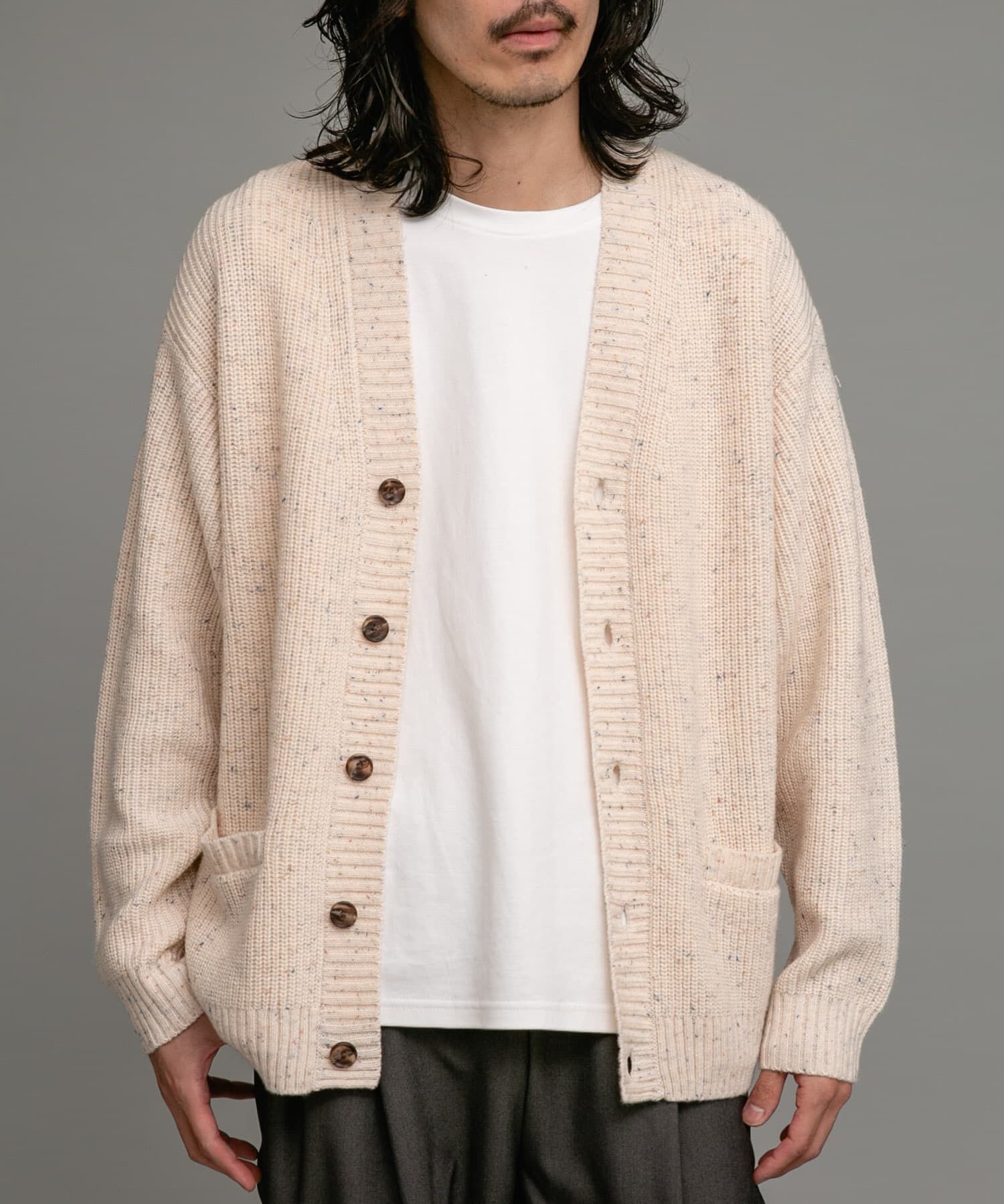 Sonny Label 「ウォッシャブルウール混ネップカーディガン」|カーディガン|