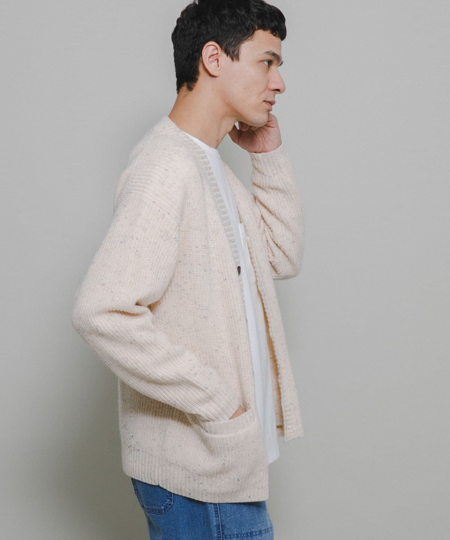 Sonny Label 「ウォッシャブルウール混ネップカーディガン」|カーディガン|