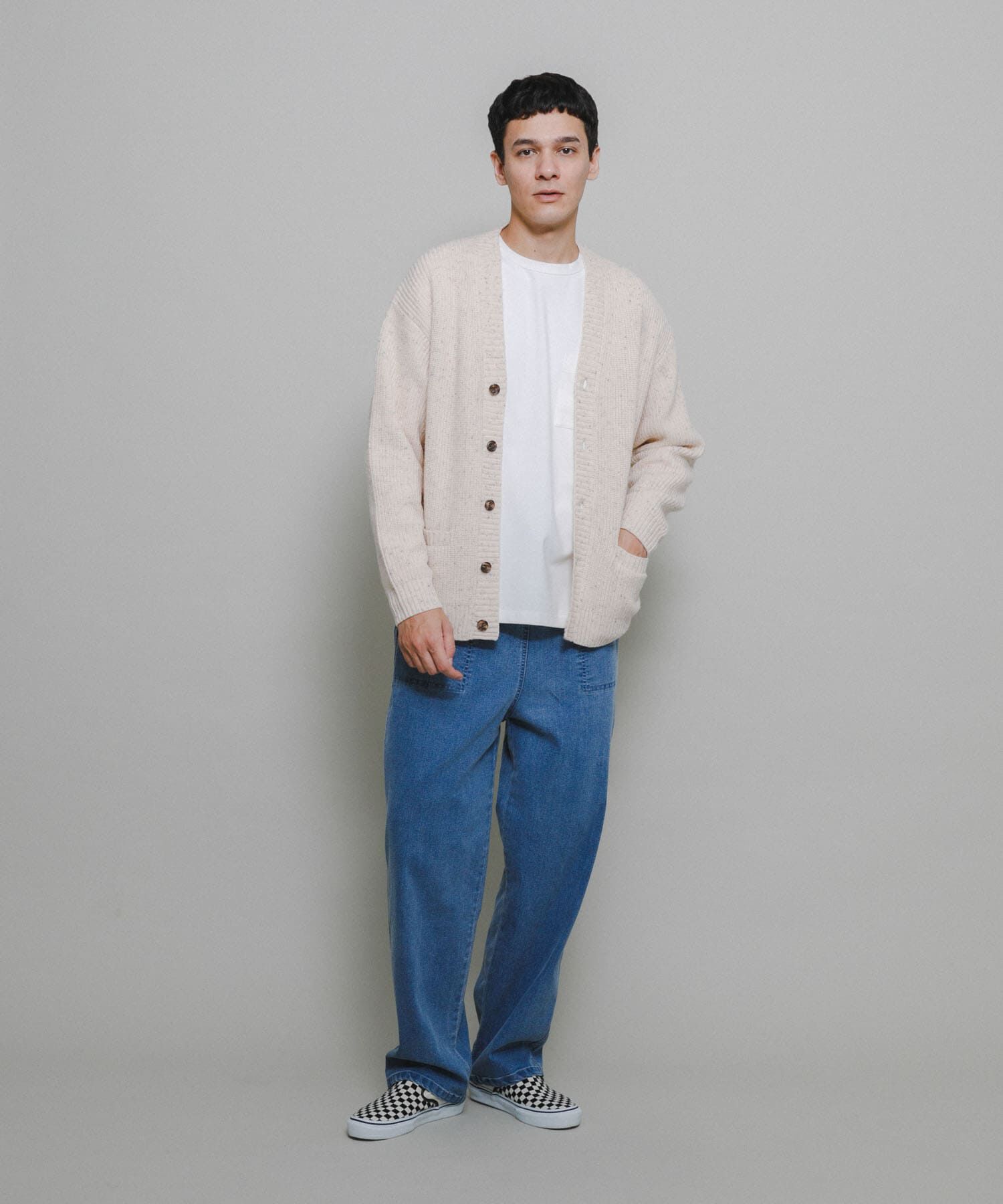 Sonny Label 「ウォッシャブルウール混ネップカーディガン」|カーディガン|