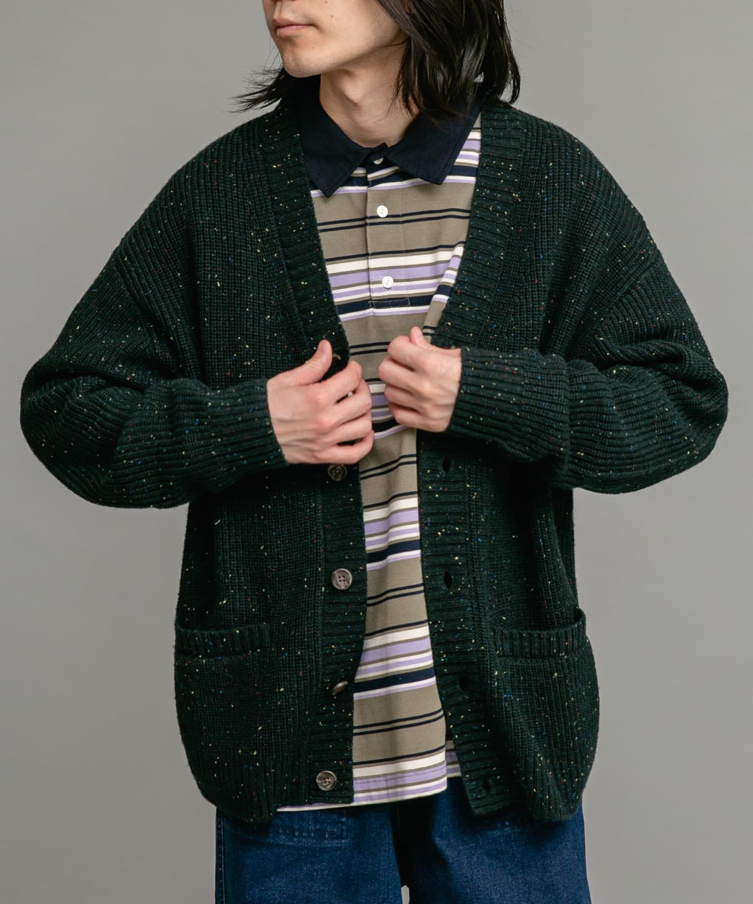 Sonny Label 「ウォッシャブルウール混ネップカーディガン」|カーディガン|