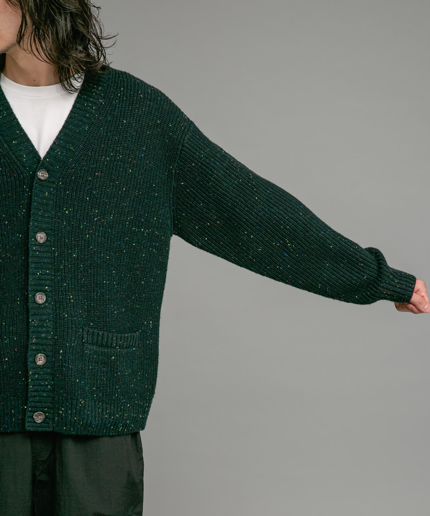 Sonny Label 「ウォッシャブルウール混ネップカーディガン」|カーディガン|