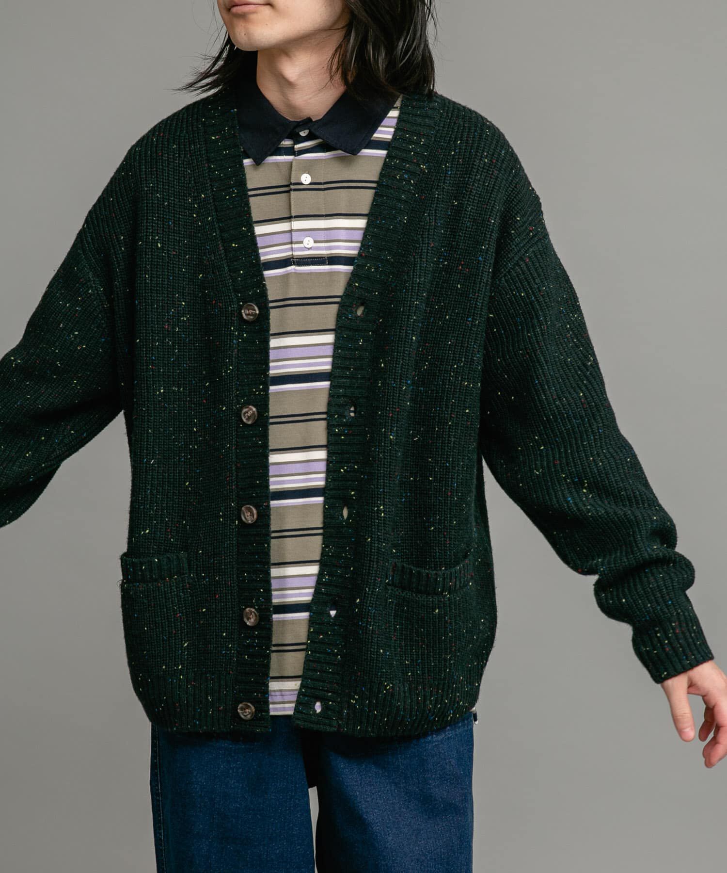 Sonny Label 「ウォッシャブルウール混ネップカーディガン」|カーディガン|