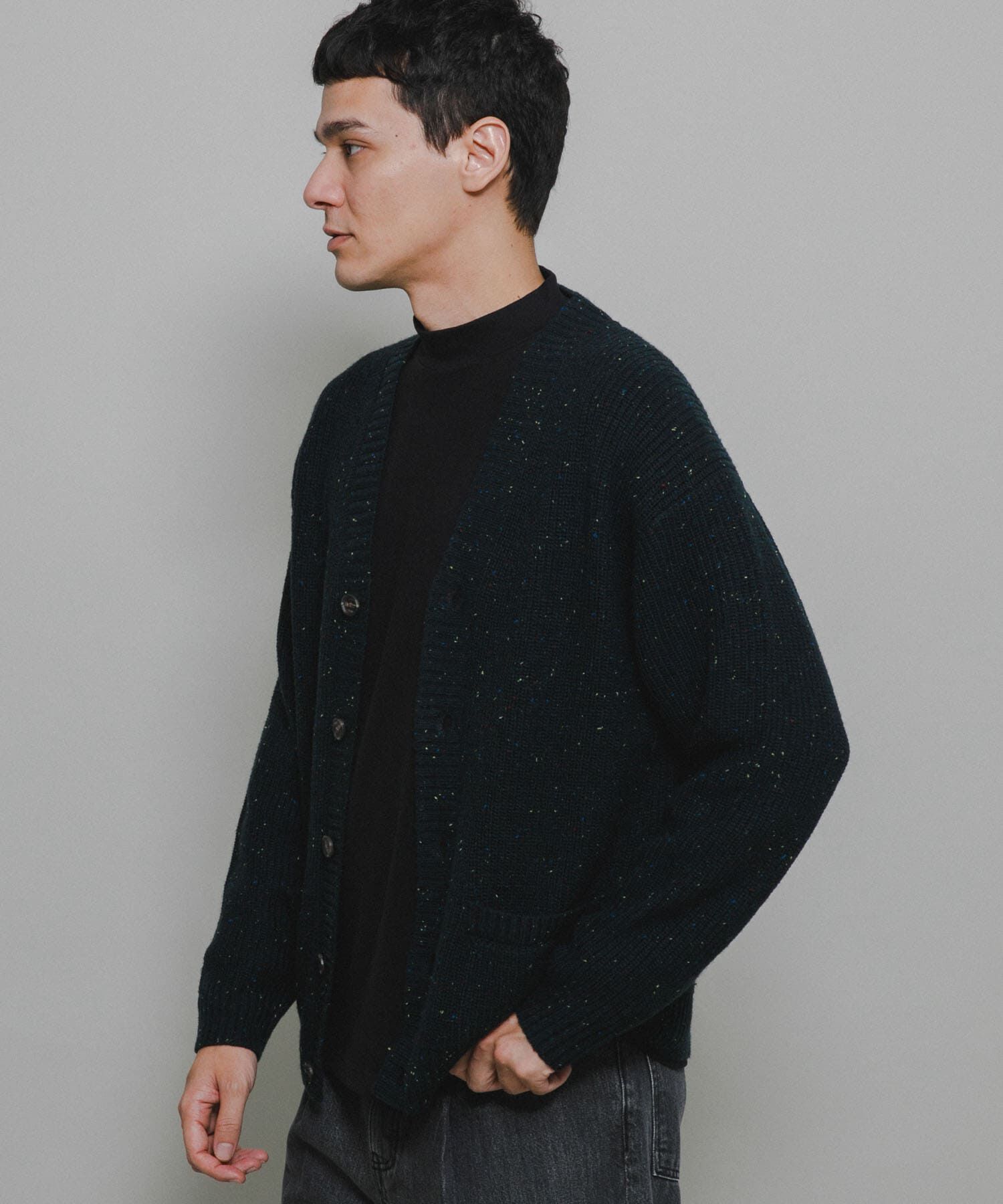 Sonny Label 「ウォッシャブルウール混ネップカーディガン」|カーディガン|