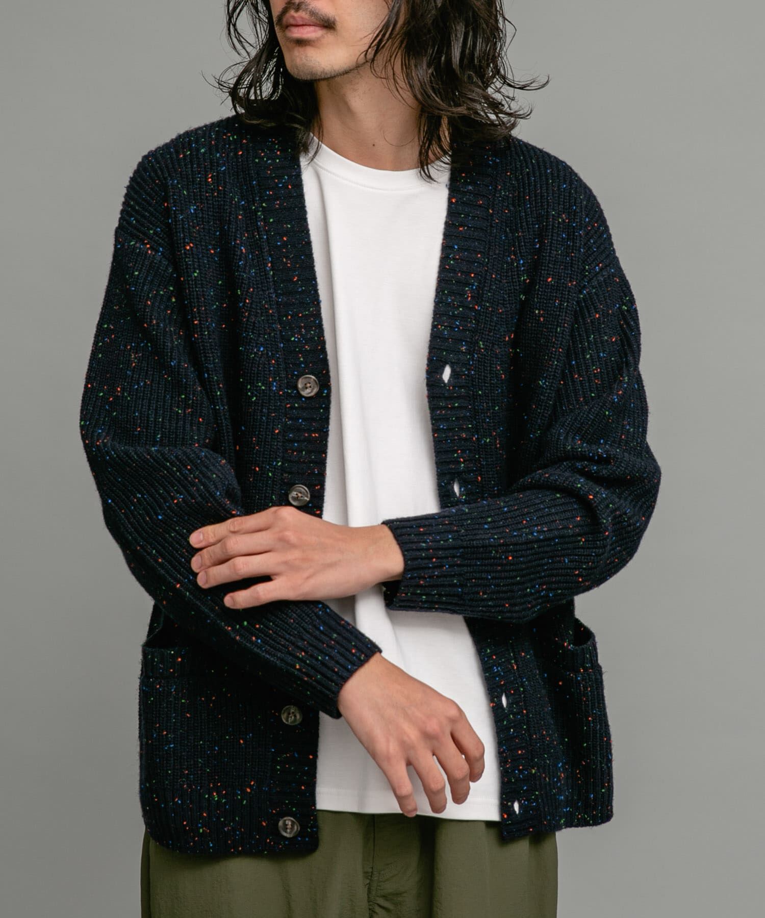 Sonny Label 「ウォッシャブルウール混ネップカーディガン」|カーディガン|