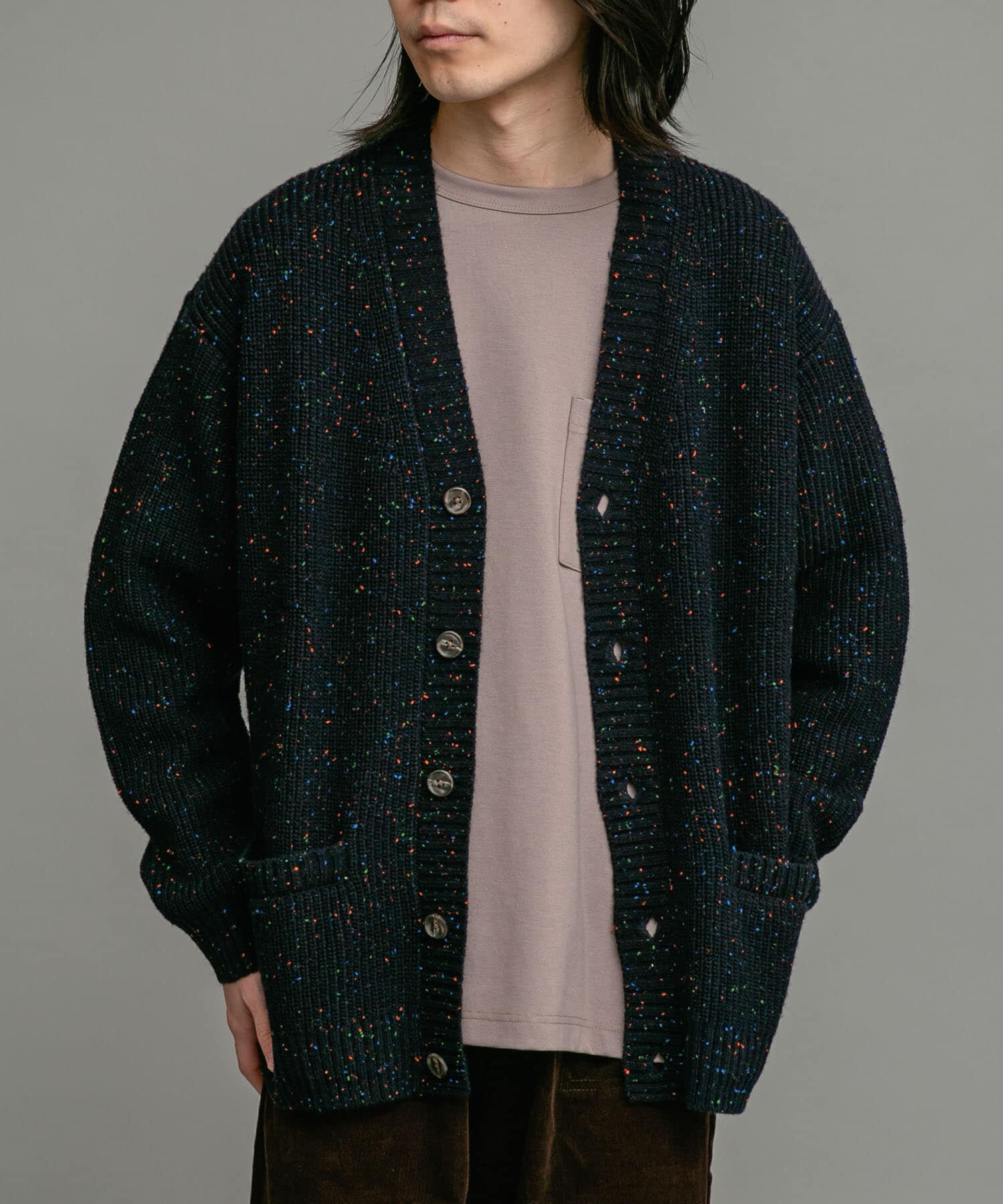 Sonny Label 「ウォッシャブルウール混ネップカーディガン」|カーディガン|