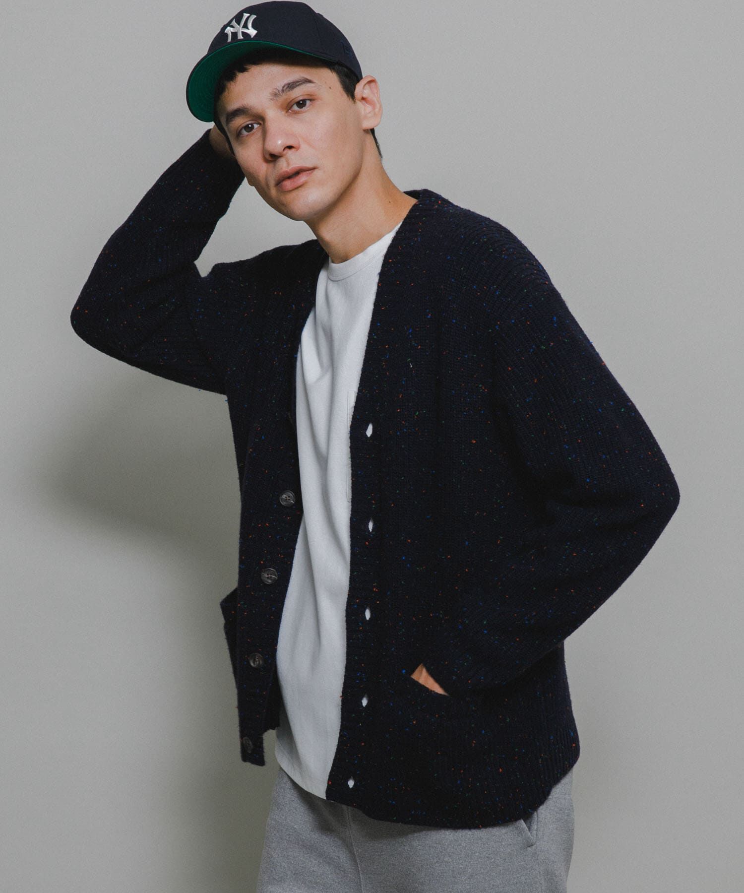 Sonny Label 「ウォッシャブルウール混ネップカーディガン」|カーディガン|