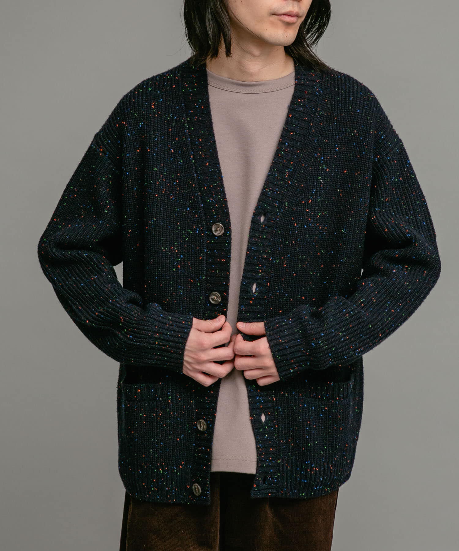 Sonny Label 「ウォッシャブルウール混ネップカーディガン」|カーディガン|