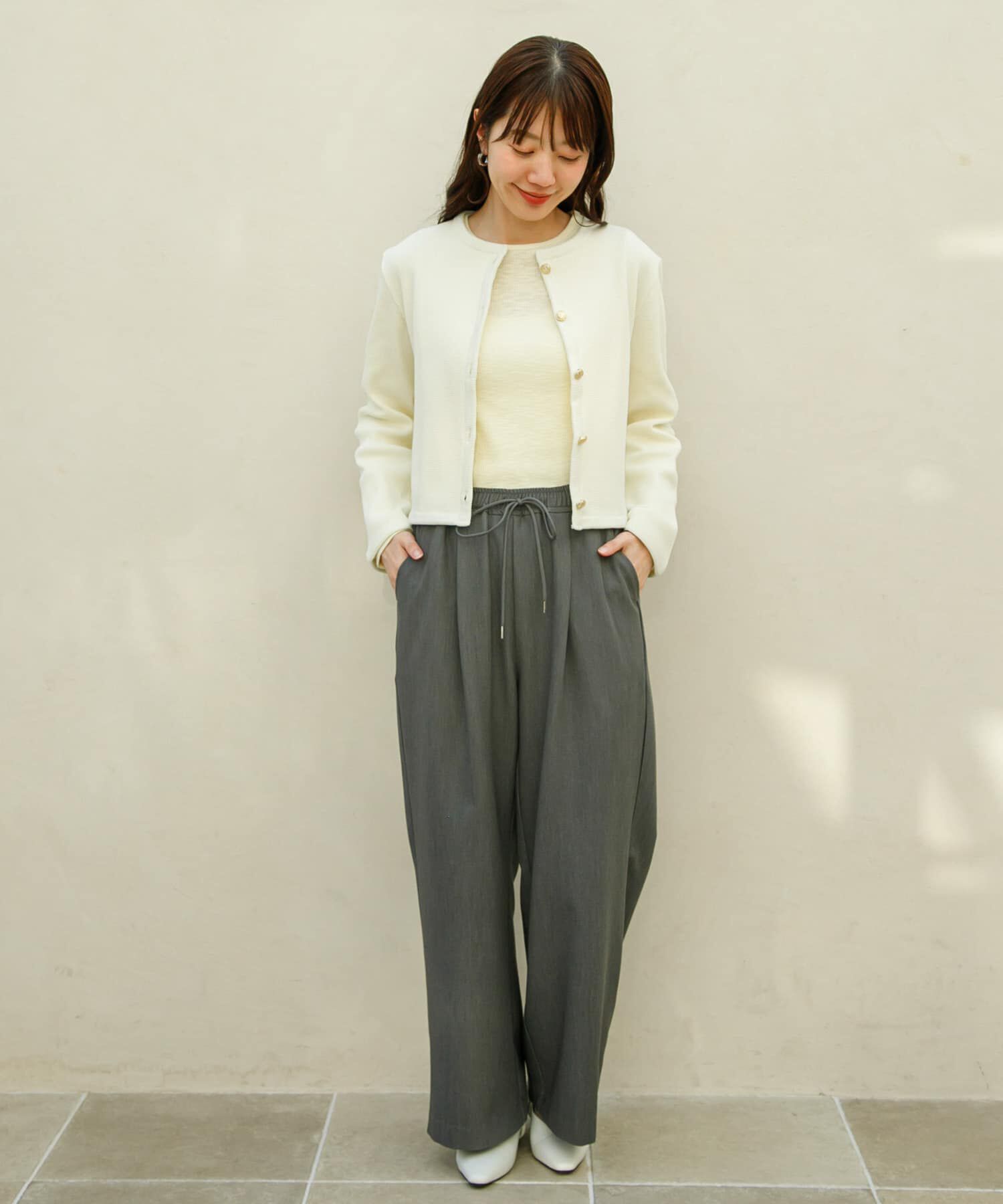 Sonny Label 「『WEB/一部店舗限定』金ボタンワッフルカーディガン」|カーディガン|