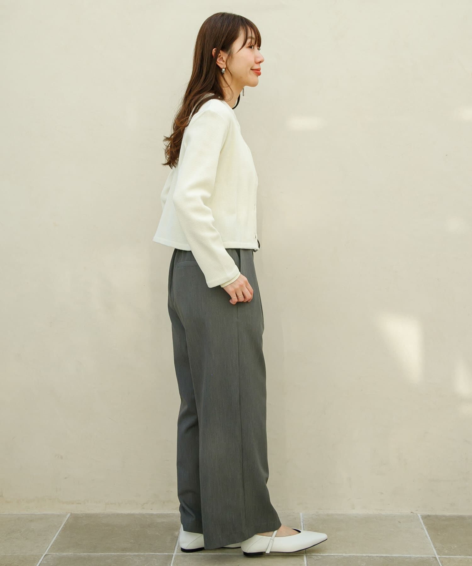 Sonny Label 「『WEB/一部店舗限定』金ボタンワッフルカーディガン」|カーディガン|