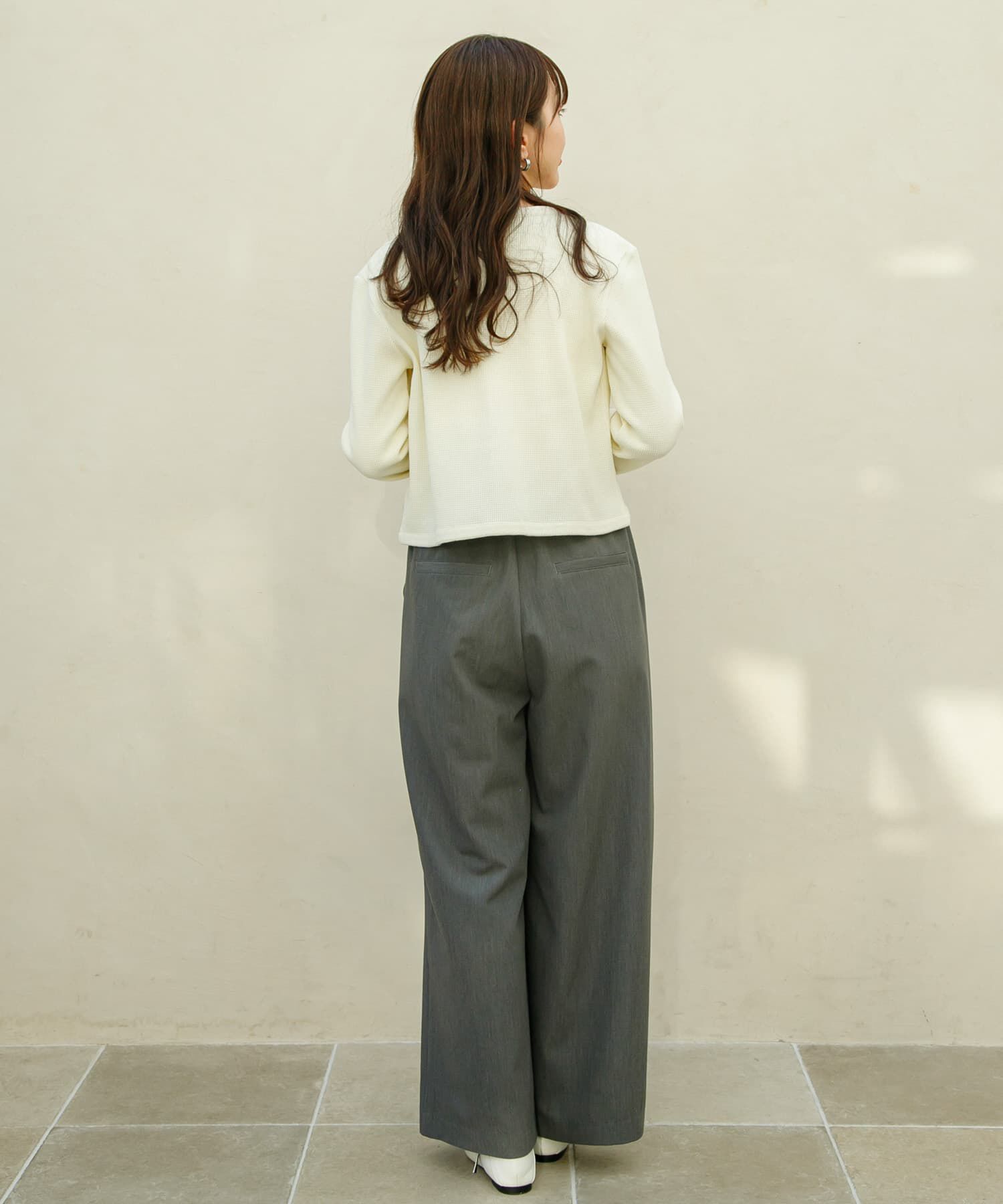 Sonny Label 「『WEB/一部店舗限定』金ボタンワッフルカーディガン」|カーディガン|