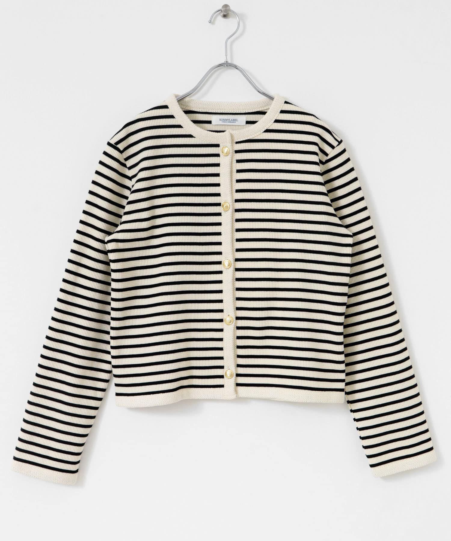 Sonny Label 「『WEB/一部店舗限定』金ボタンワッフルカーディガン」|カーディガン|