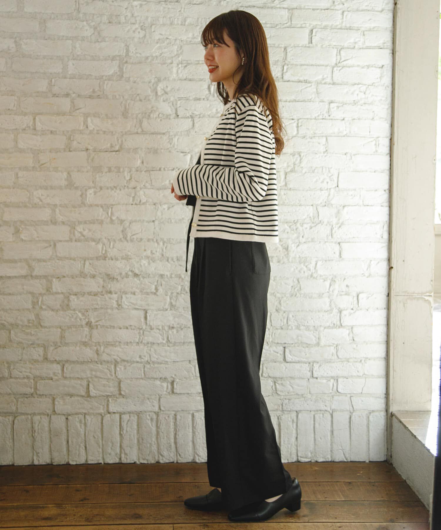 Sonny Label 「『WEB/一部店舗限定』金ボタンワッフルカーディガン」|カーディガン|