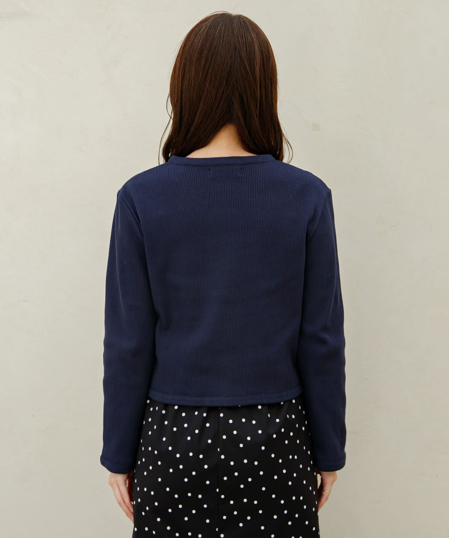 Sonny Label 「『WEB/一部店舗限定』金ボタンワッフルカーディガン」|カーディガン|