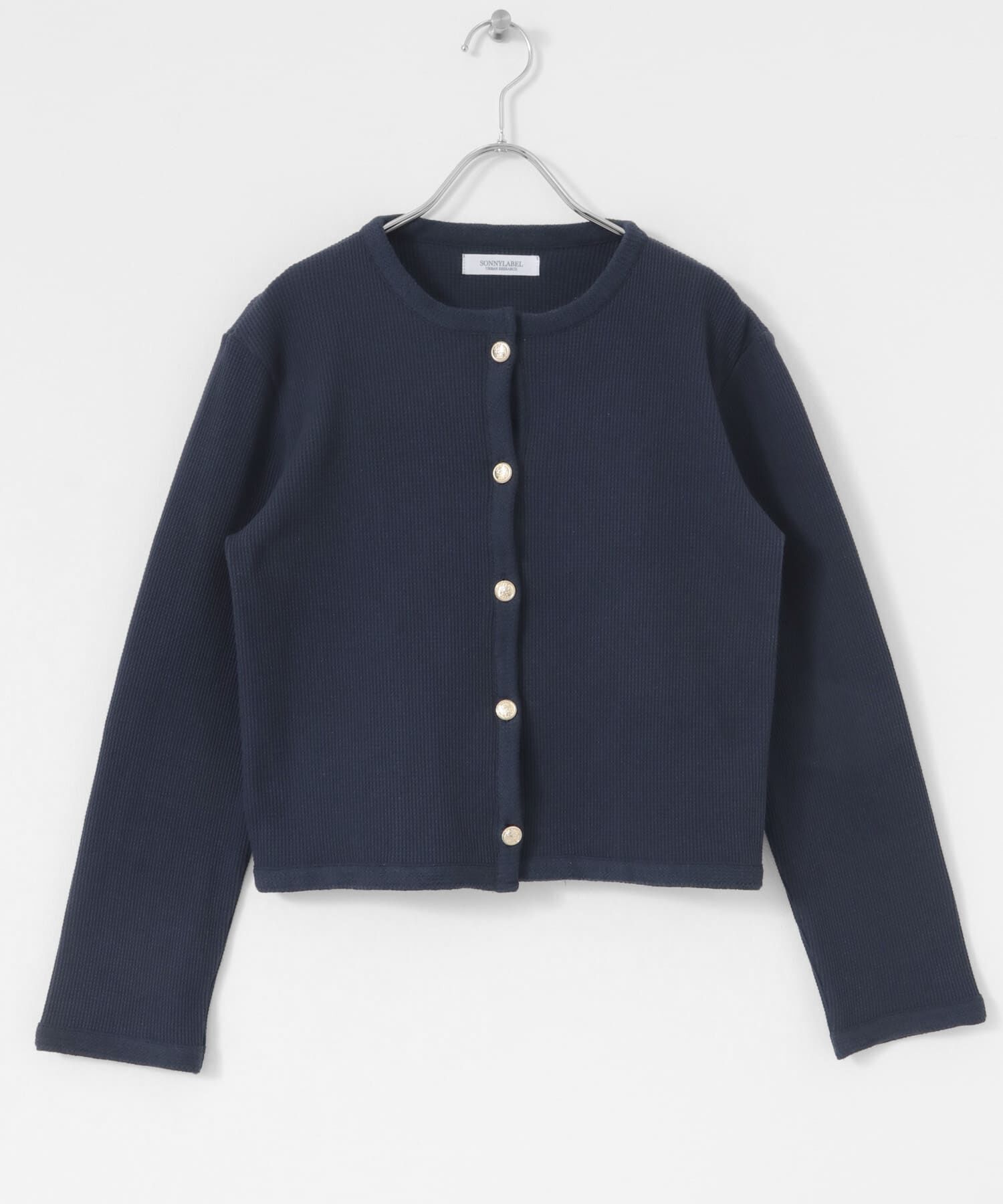 Sonny Label 「『WEB/一部店舗限定』金ボタンワッフルカーディガン」|カーディガン|