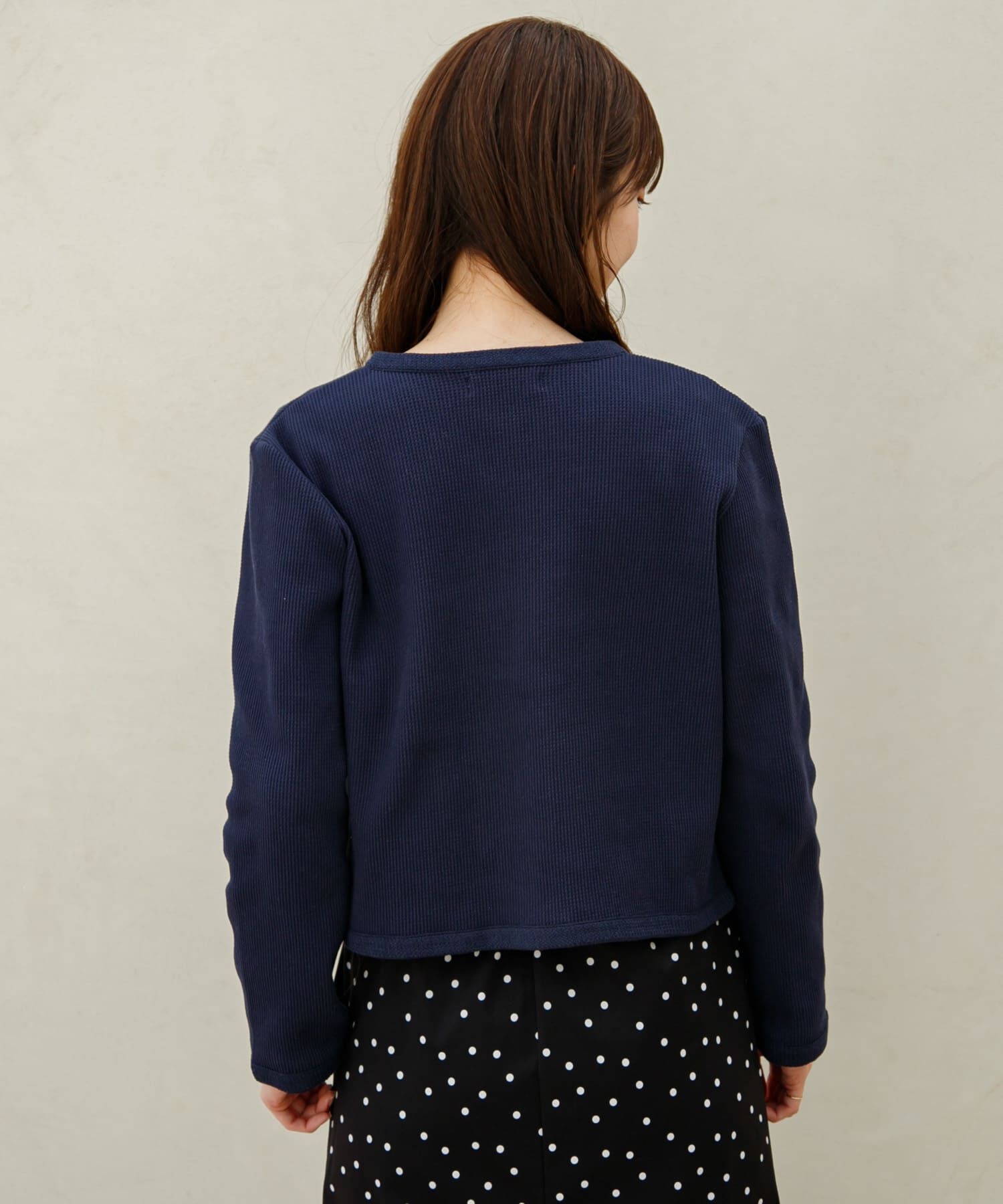 Sonny Label 「『WEB/一部店舗限定』金ボタンワッフルカーディガン」|カーディガン|