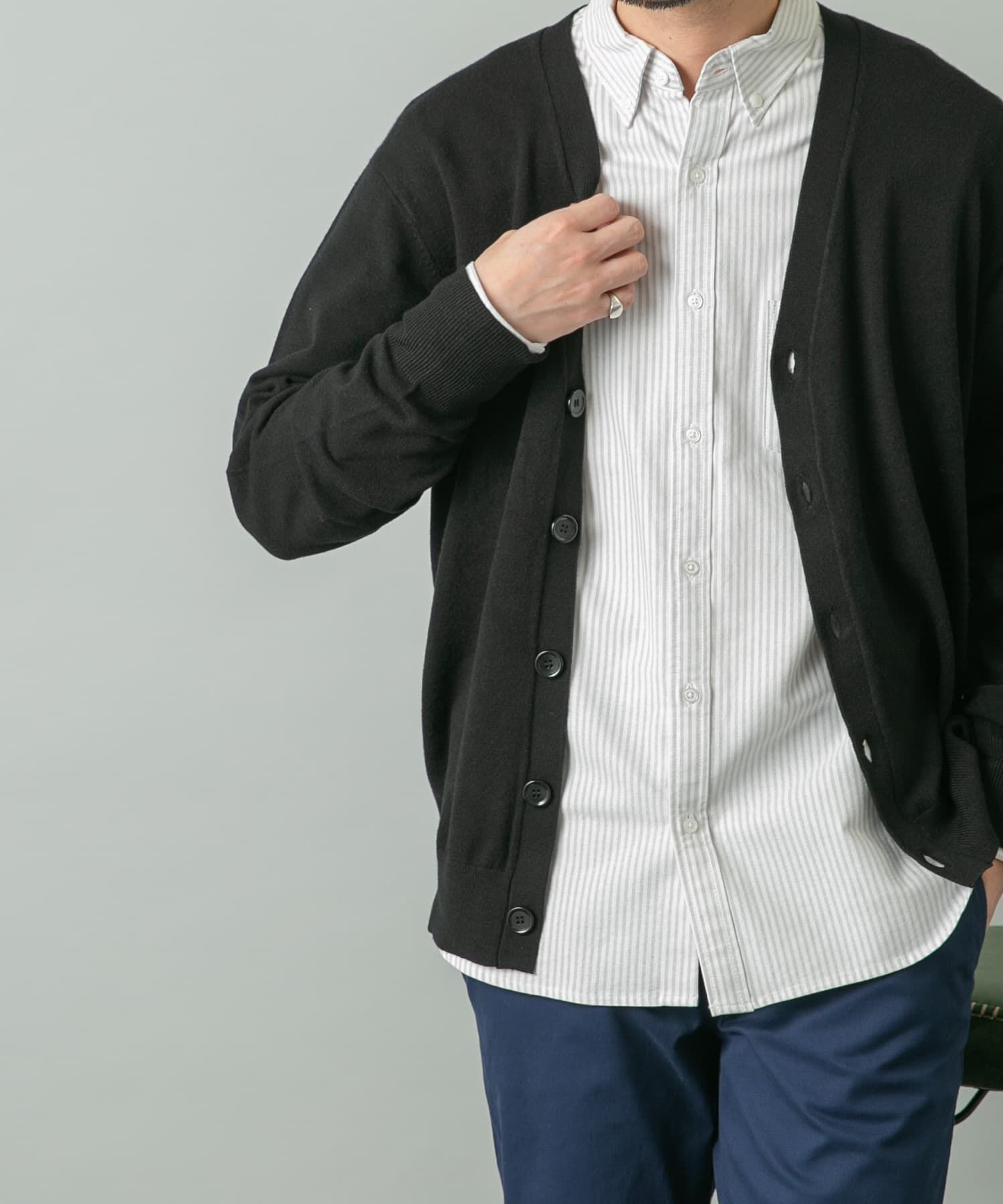 URBAN RESEARCH ROSSO「『WEB限定』ウォッシャブルストレッチVネックニットカーディガン」|カーディガン|