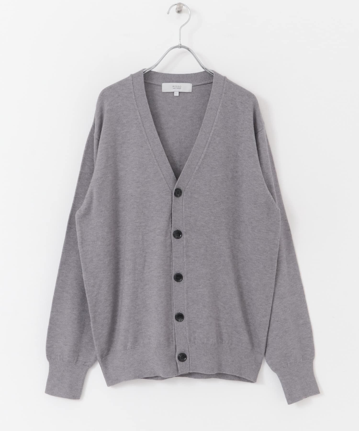 URBAN RESEARCH ROSSO「『WEB限定』ウォッシャブルストレッチVネックニットカーディガン」|カーディガン|