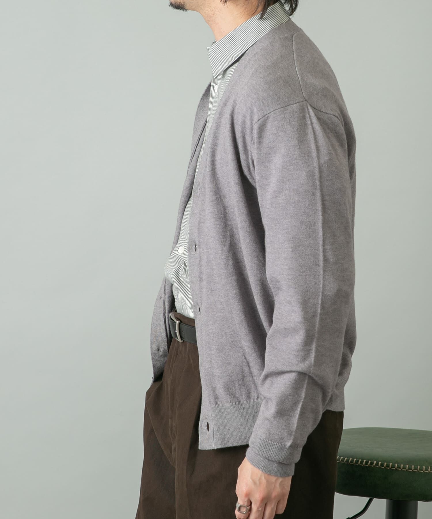 URBAN RESEARCH ROSSO「『WEB限定』ウォッシャブルストレッチVネックニットカーディガン」|カーディガン|