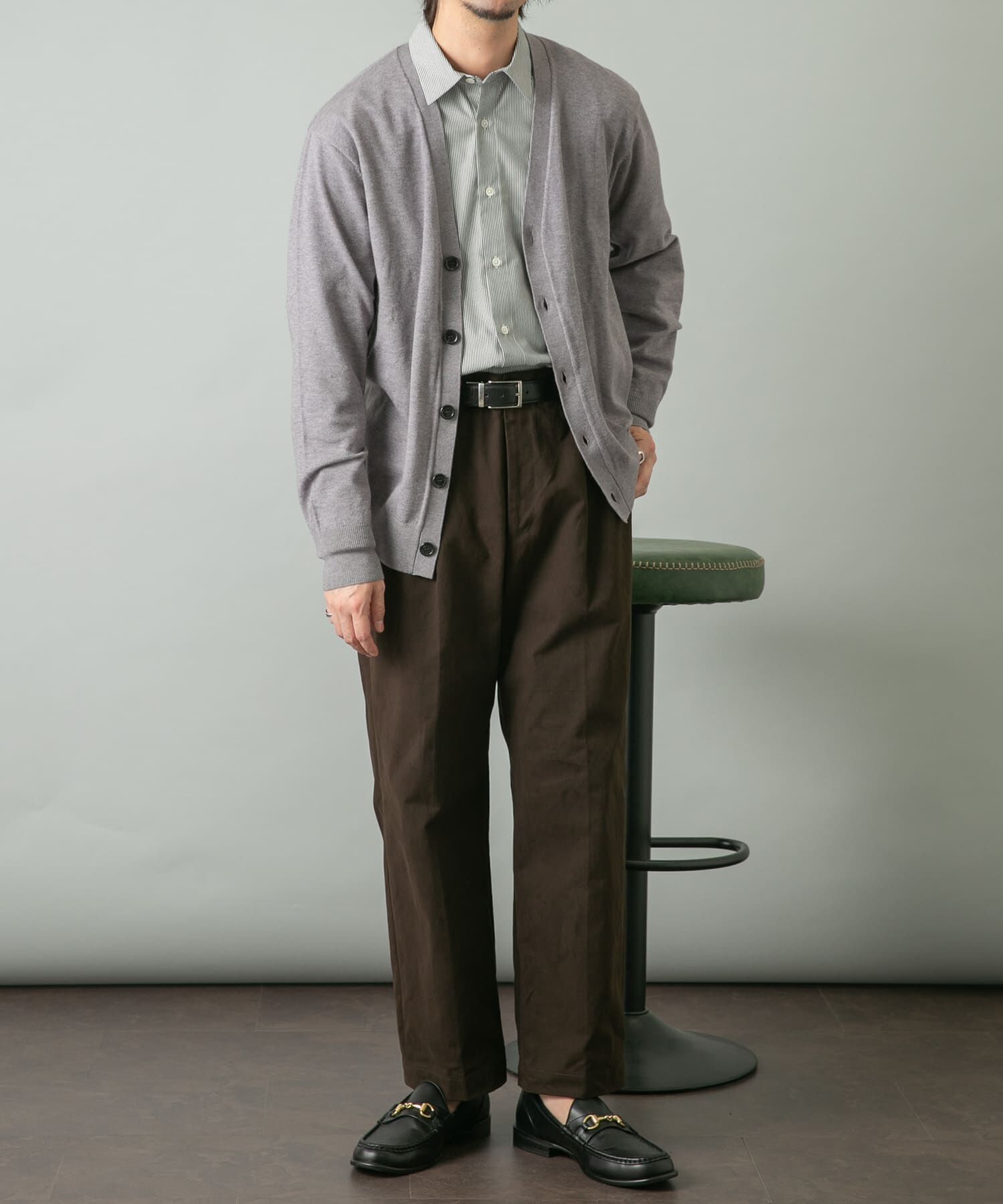 URBAN RESEARCH ROSSO「『WEB限定』ウォッシャブルストレッチVネックニットカーディガン」|カーディガン|