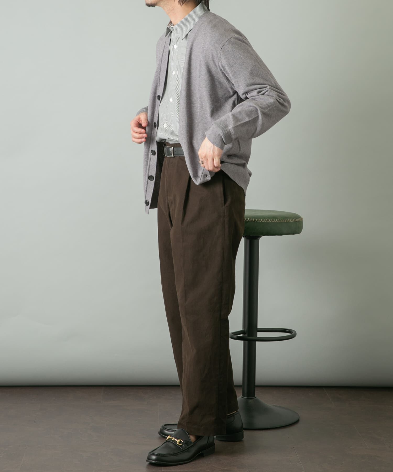 URBAN RESEARCH ROSSO「『WEB限定』ウォッシャブルストレッチVネックニットカーディガン」|カーディガン|