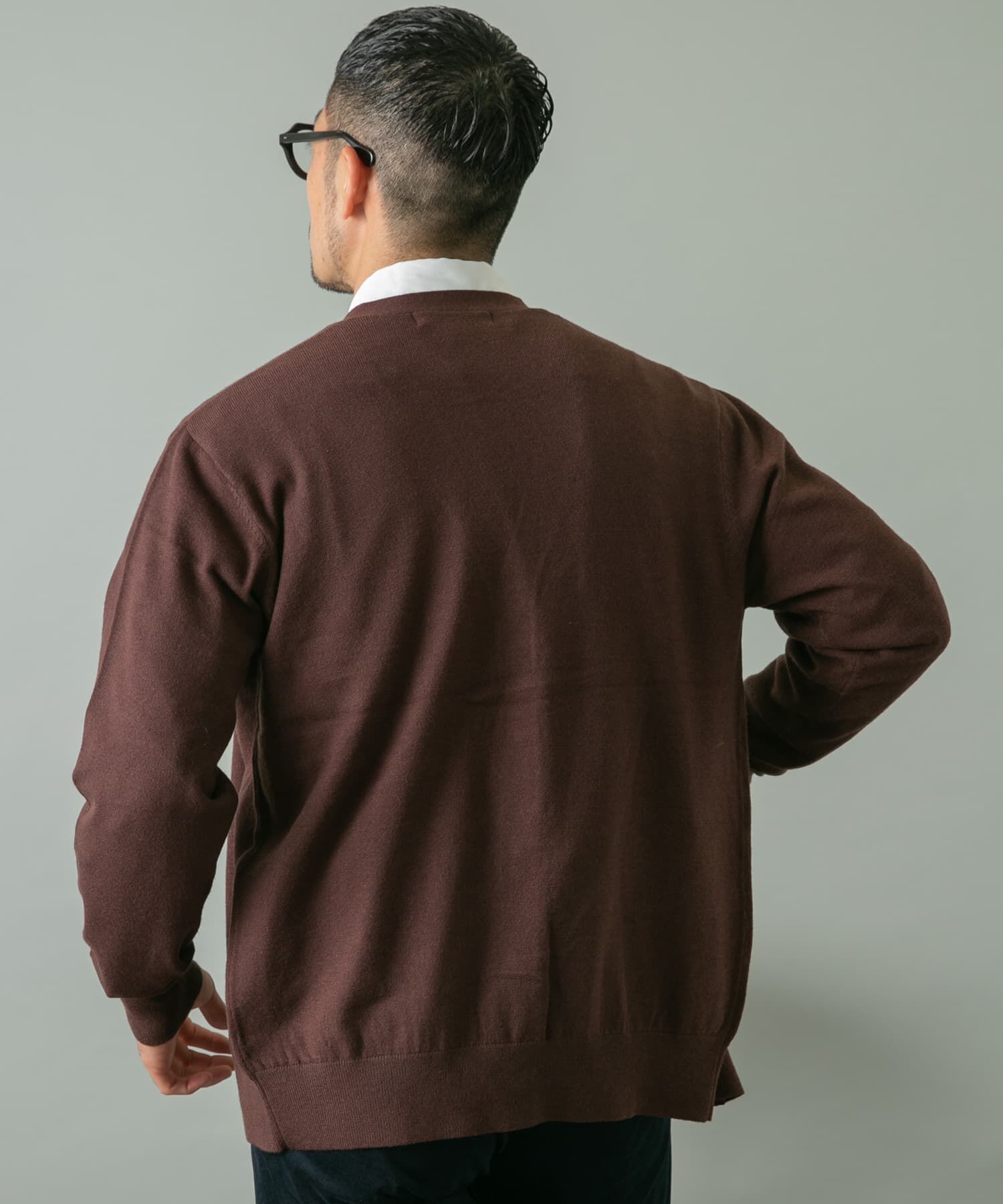 URBAN RESEARCH ROSSO「『WEB限定』ウォッシャブルストレッチVネックニットカーディガン」|カーディガン|