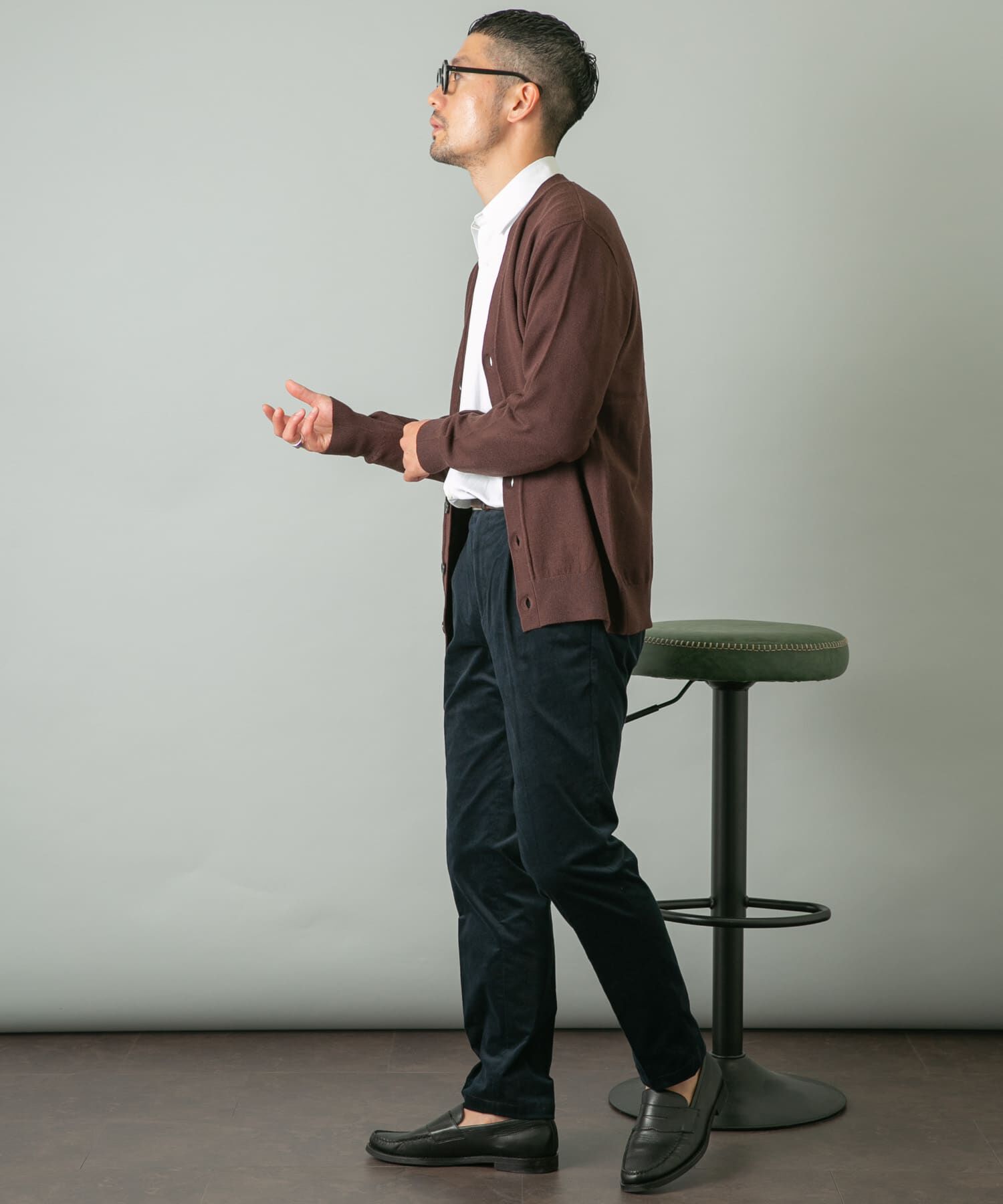 URBAN RESEARCH ROSSO「『WEB限定』ウォッシャブルストレッチVネックニットカーディガン」|カーディガン|