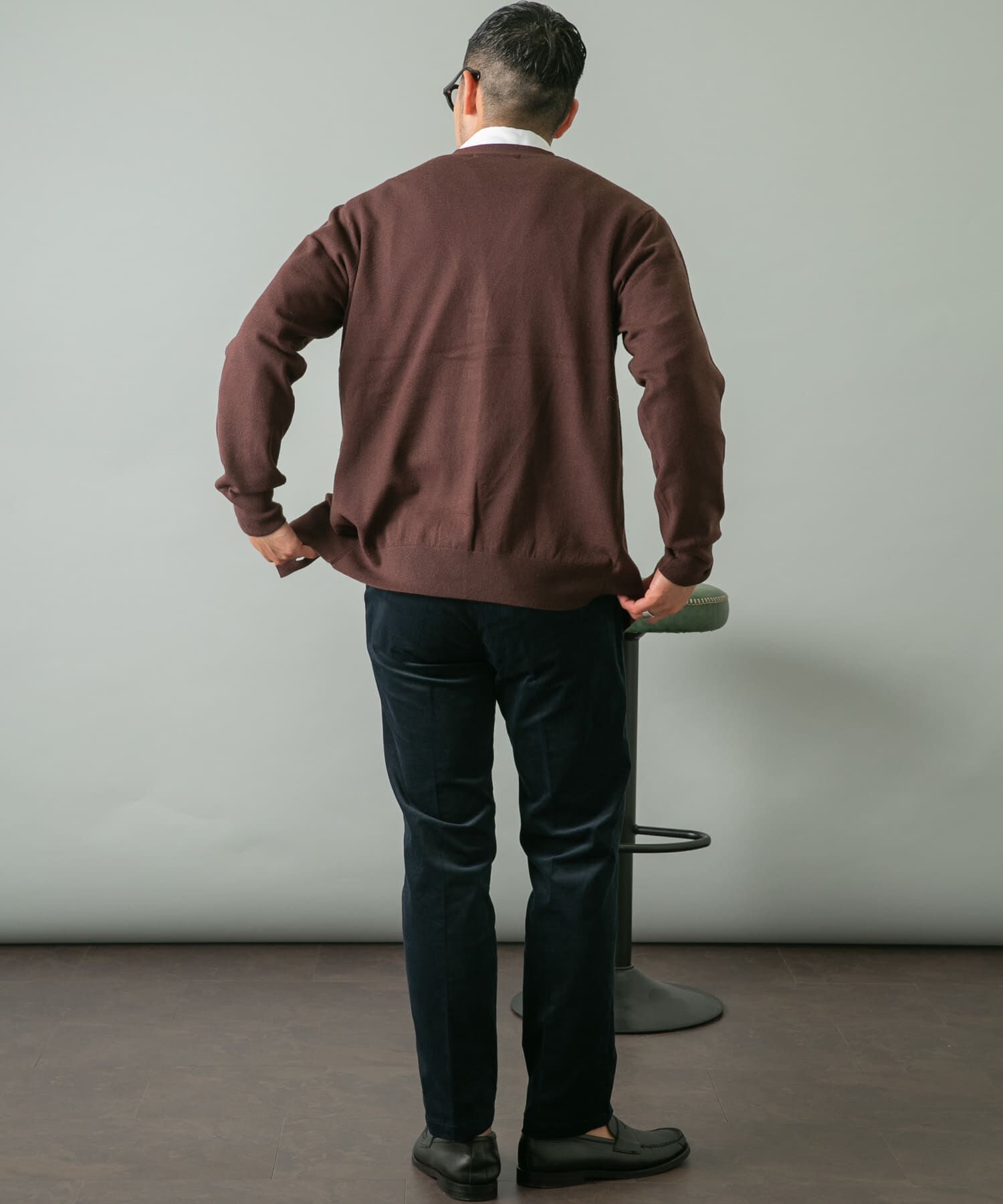 URBAN RESEARCH ROSSO「『WEB限定』ウォッシャブルストレッチVネックニットカーディガン」|カーディガン|