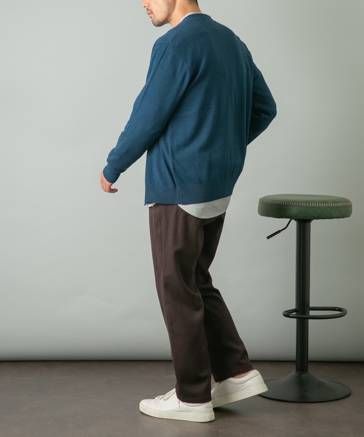 URBAN RESEARCH ROSSO「『WEB限定』ウォッシャブルストレッチVネックニットカーディガン」|カーディガン|