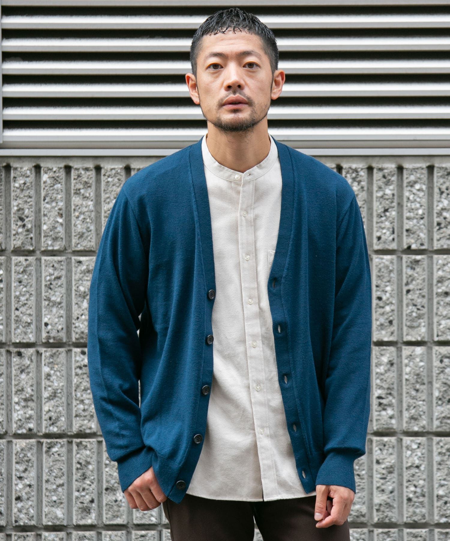 URBAN RESEARCH ROSSO「『WEB限定』ウォッシャブルストレッチVネックニットカーディガン」|カーディガン|