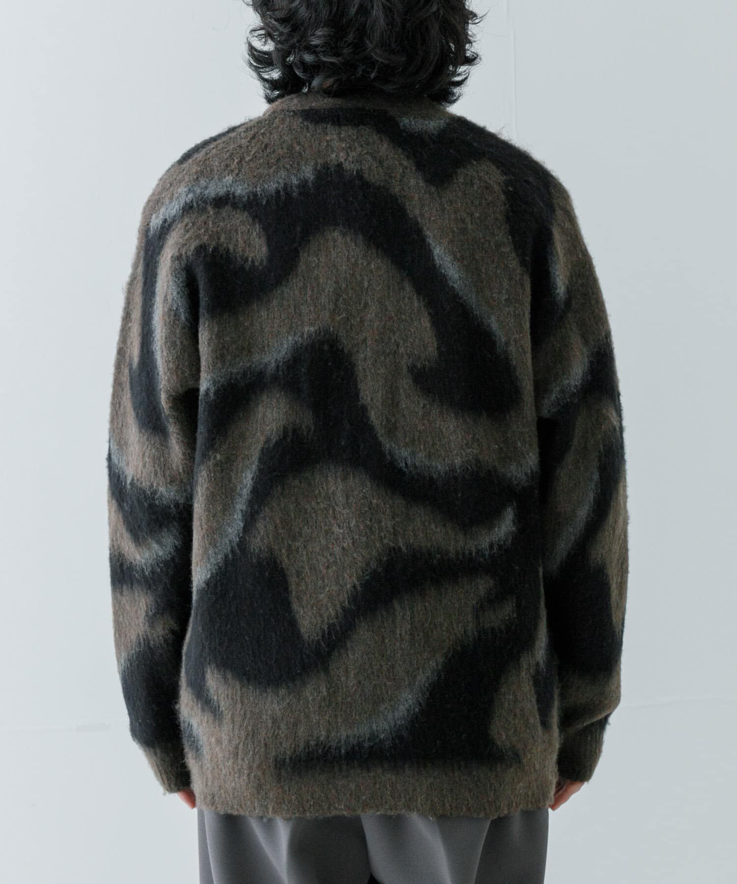 URBAN RESEARCH「URBAN RESEARCH iD　パターン起毛カーディガン」|カーディガン|