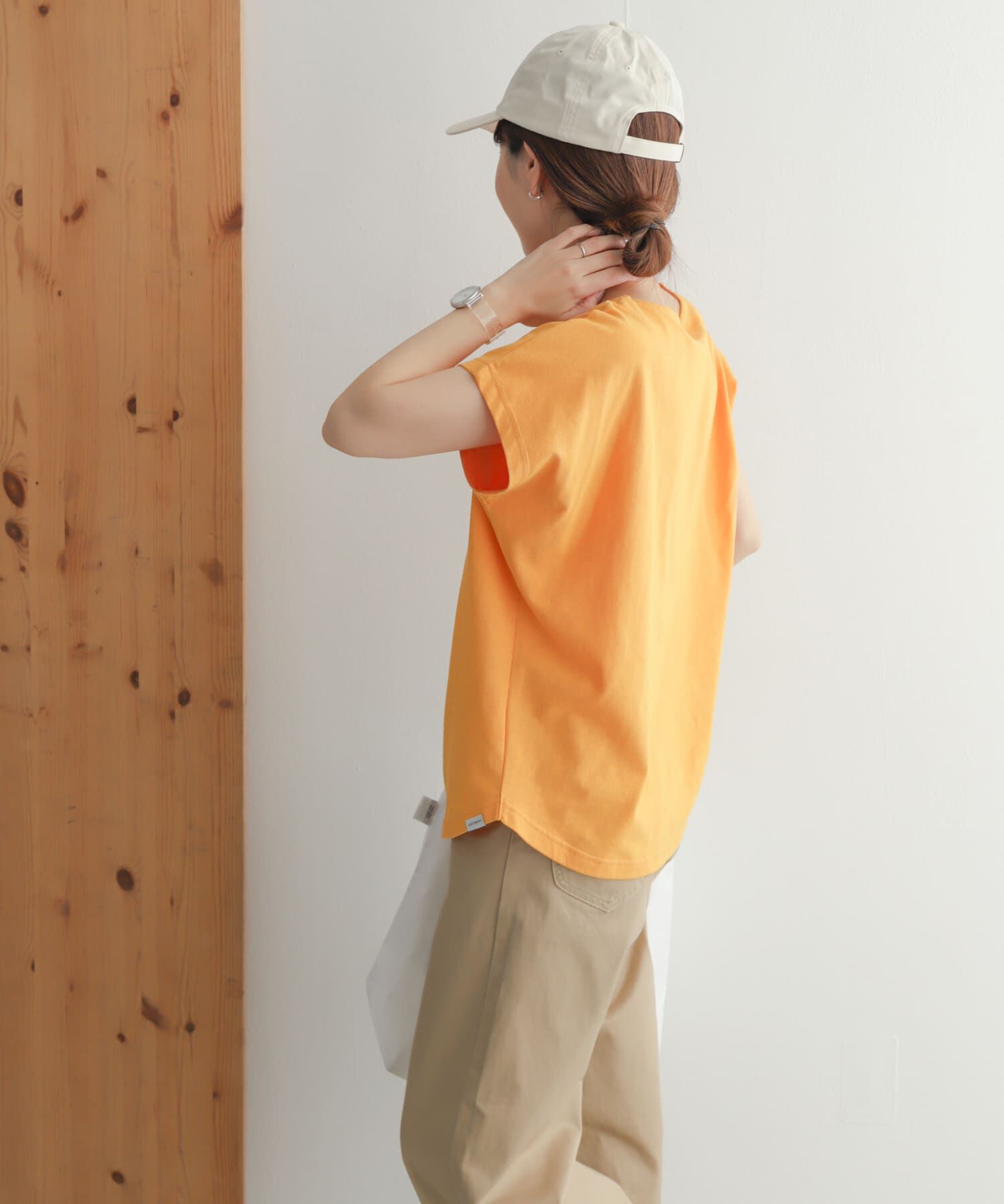 URBAN RESEARCH DOORS「add fabrics オーバーフレンチTシャツ」|Tシャツ・カットソー|