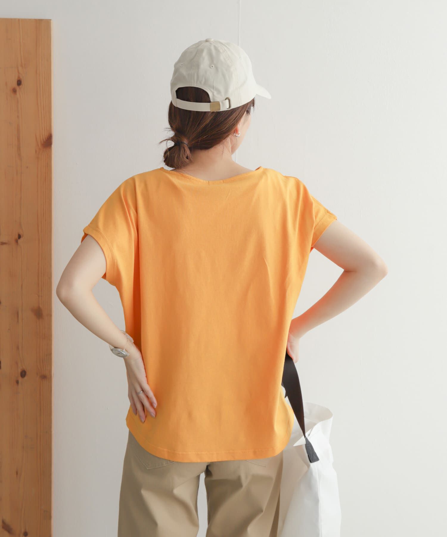 URBAN RESEARCH DOORS「add fabrics オーバーフレンチTシャツ」|Tシャツ・カットソー|