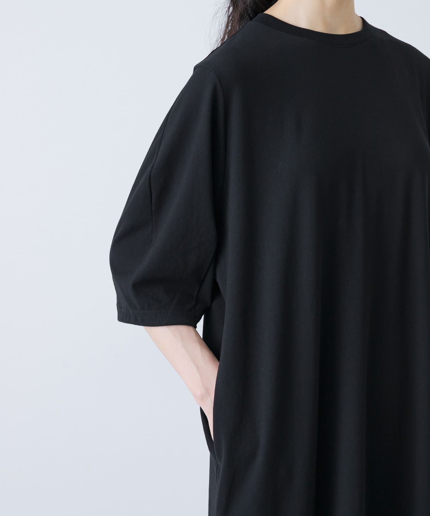 かぐれ「『2サイズ展開』コクーンスリーブストレートワンピース」|ワンピース|